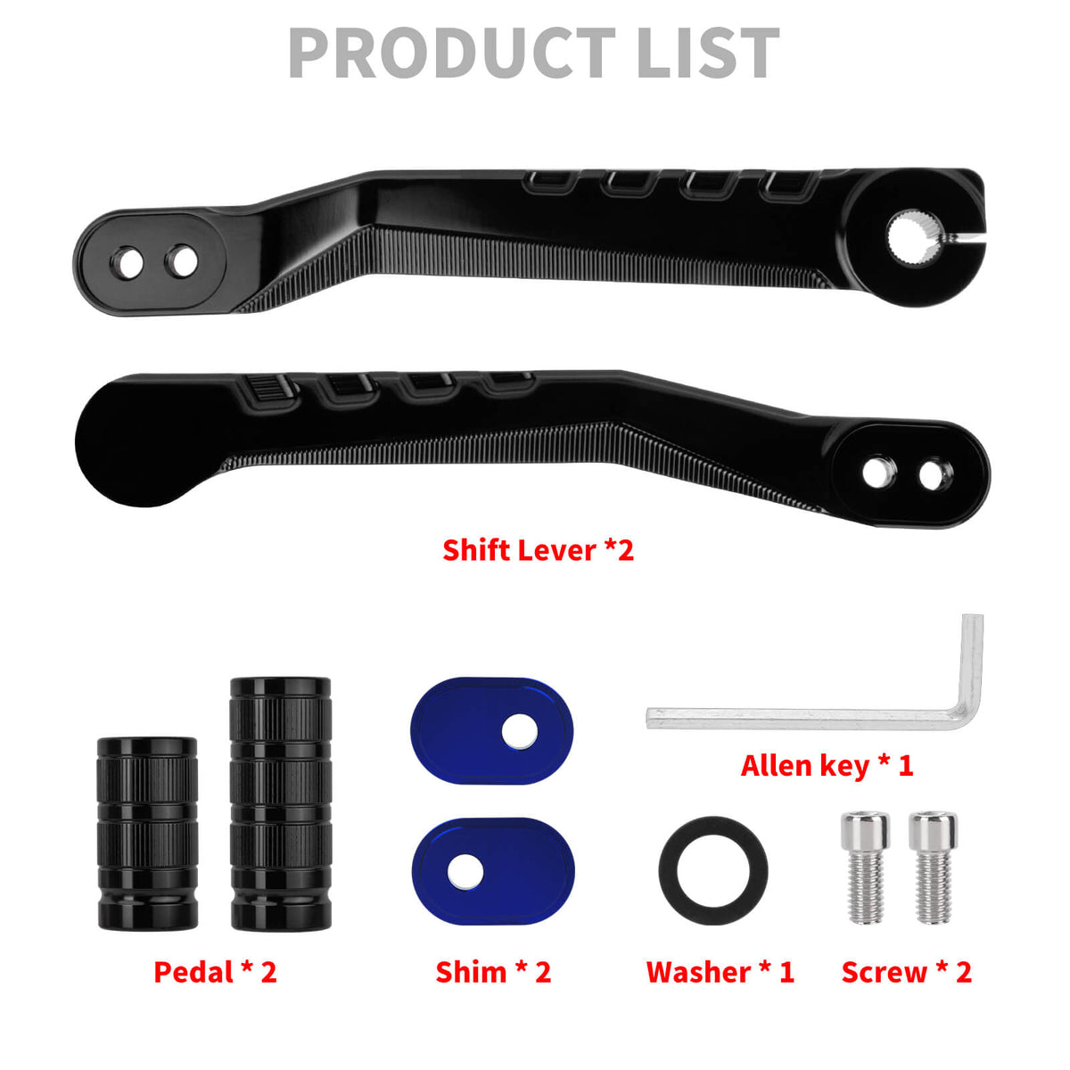 Front Rear Floorboards Brake Shifter Pegs Linkage Kit for Harley Touring ’08-’13丨Mactions