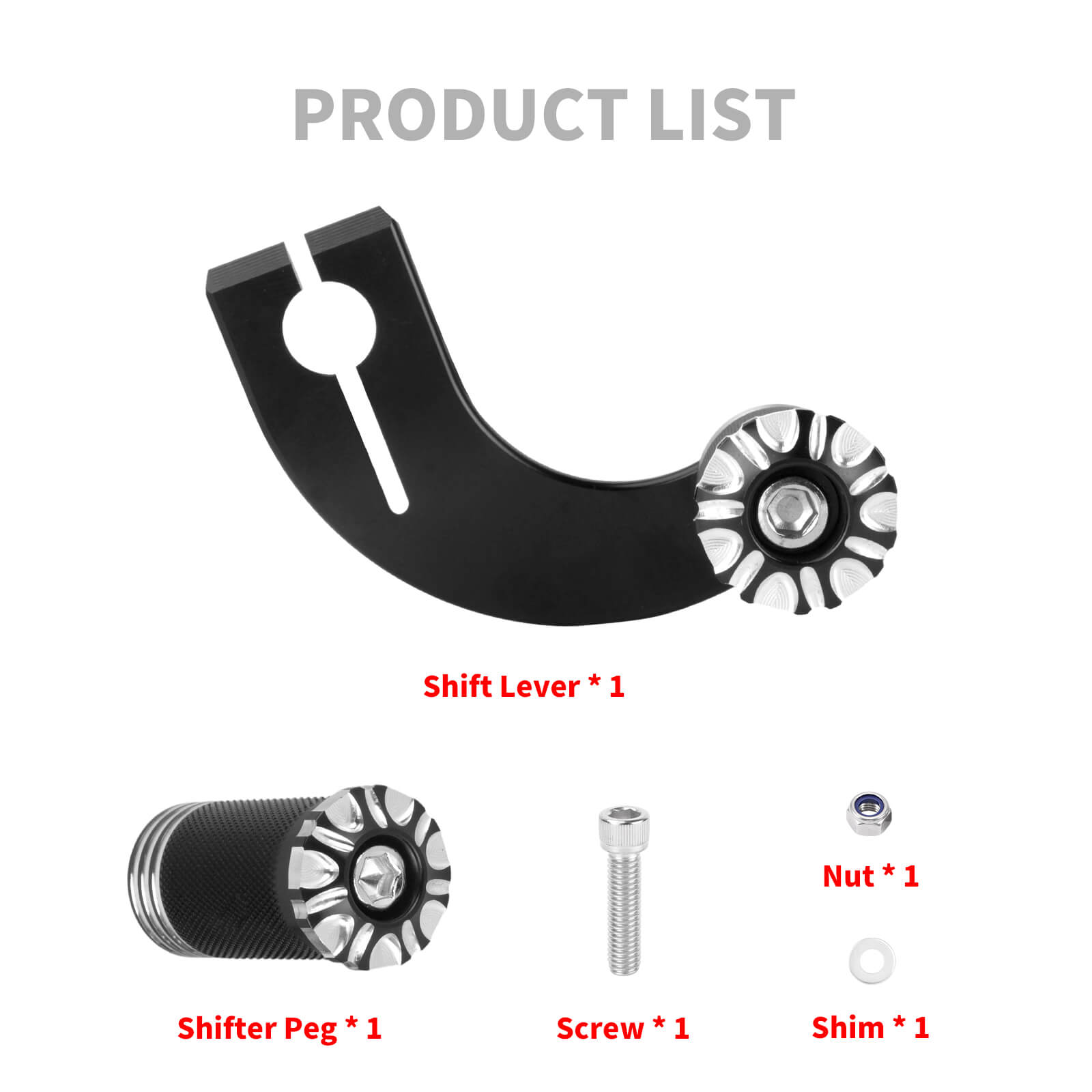 Improved Grip Shift Lever w/ 2 Shifter Pegs Kit for Harley Softail '18-'25 | Mactions