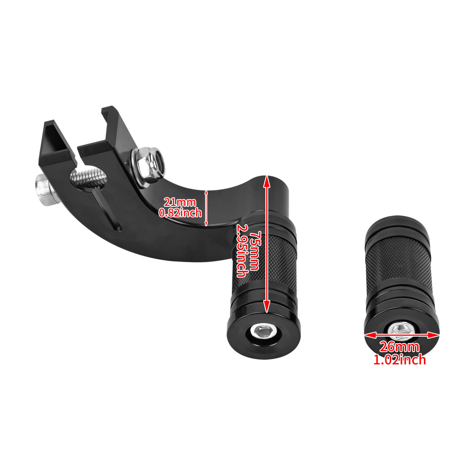 GE0016 Mactions Mid-Control Shift Lever Kit for Harley Softail Size