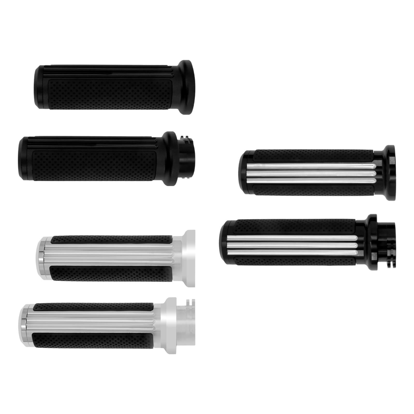 1" Defiance Hand Grips Fit Harley Touring Dyna Softail | Mactions