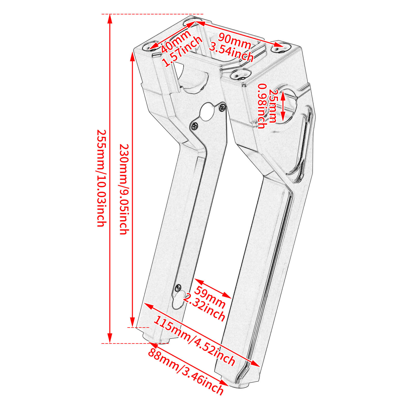 GP0069-mactions-handlebar-riser-clamp-for-harley-softail-size