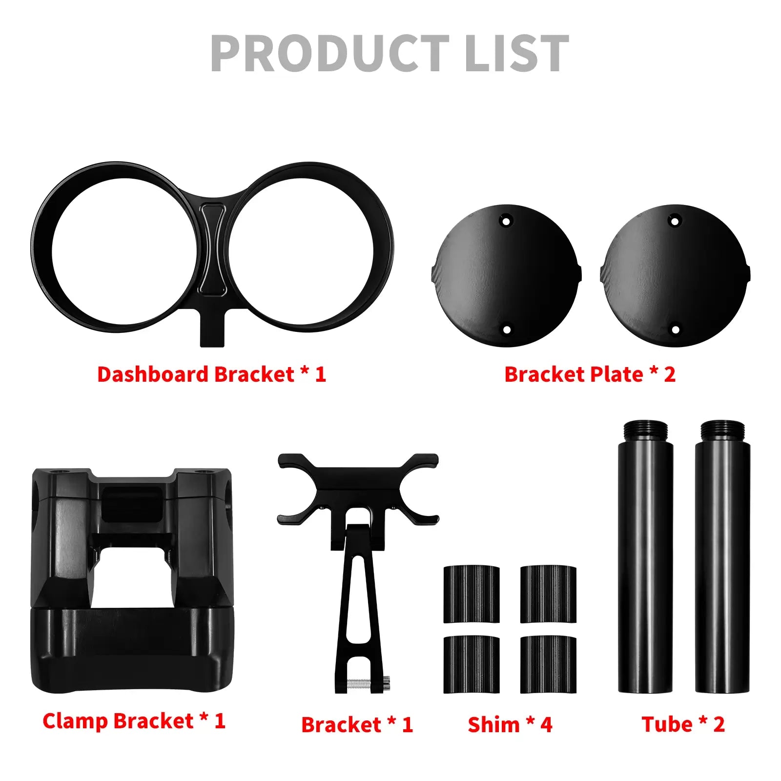 10" Handlebar Riser Adjustable Instrument Twin Gauge Bucket For Harley Softail Low Rider S '17-Up | Mactions