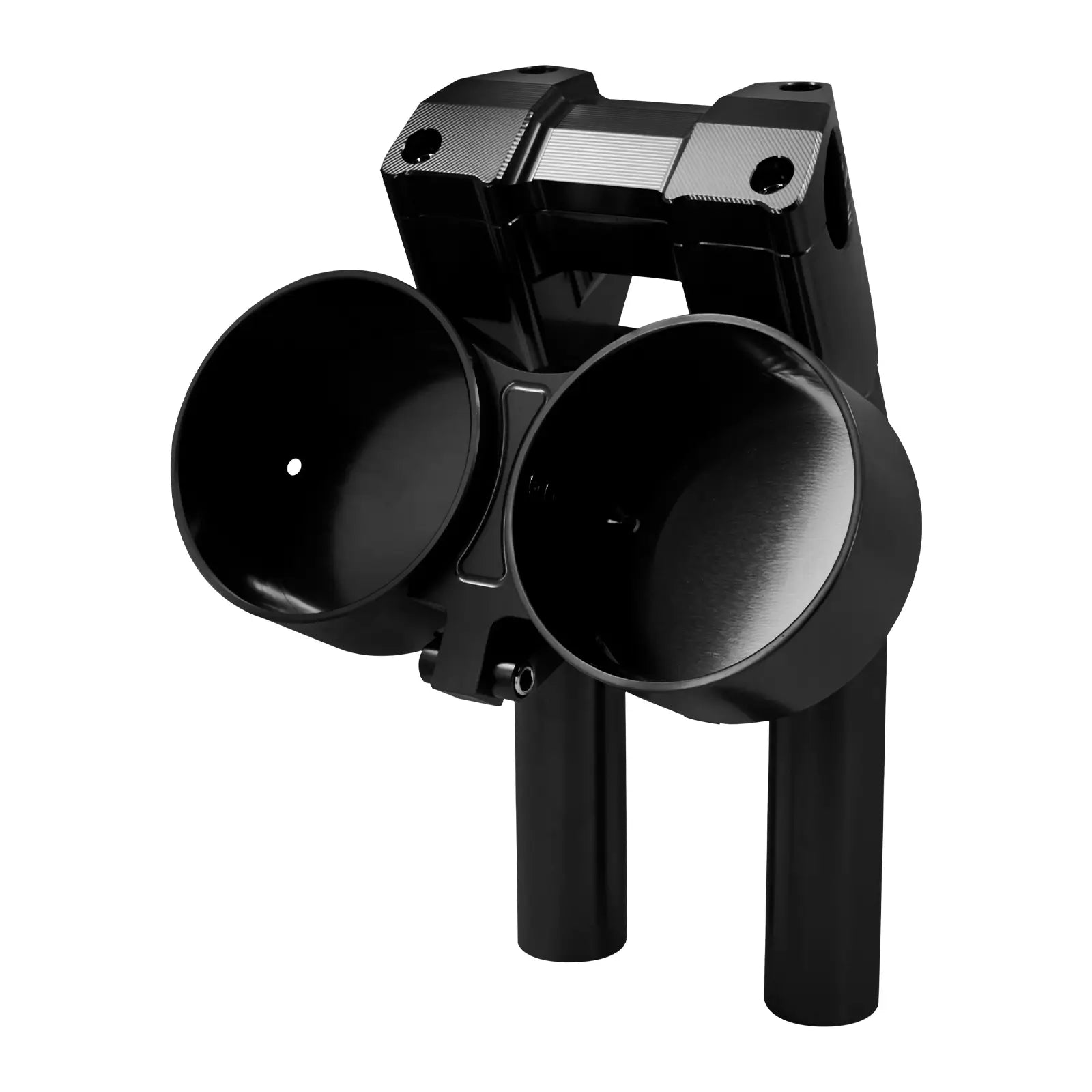 10" Handlebar Riser Adjustable Instrument Twin Gauge Bucket For Harley Softail Low Rider S '17-Up | Mactions