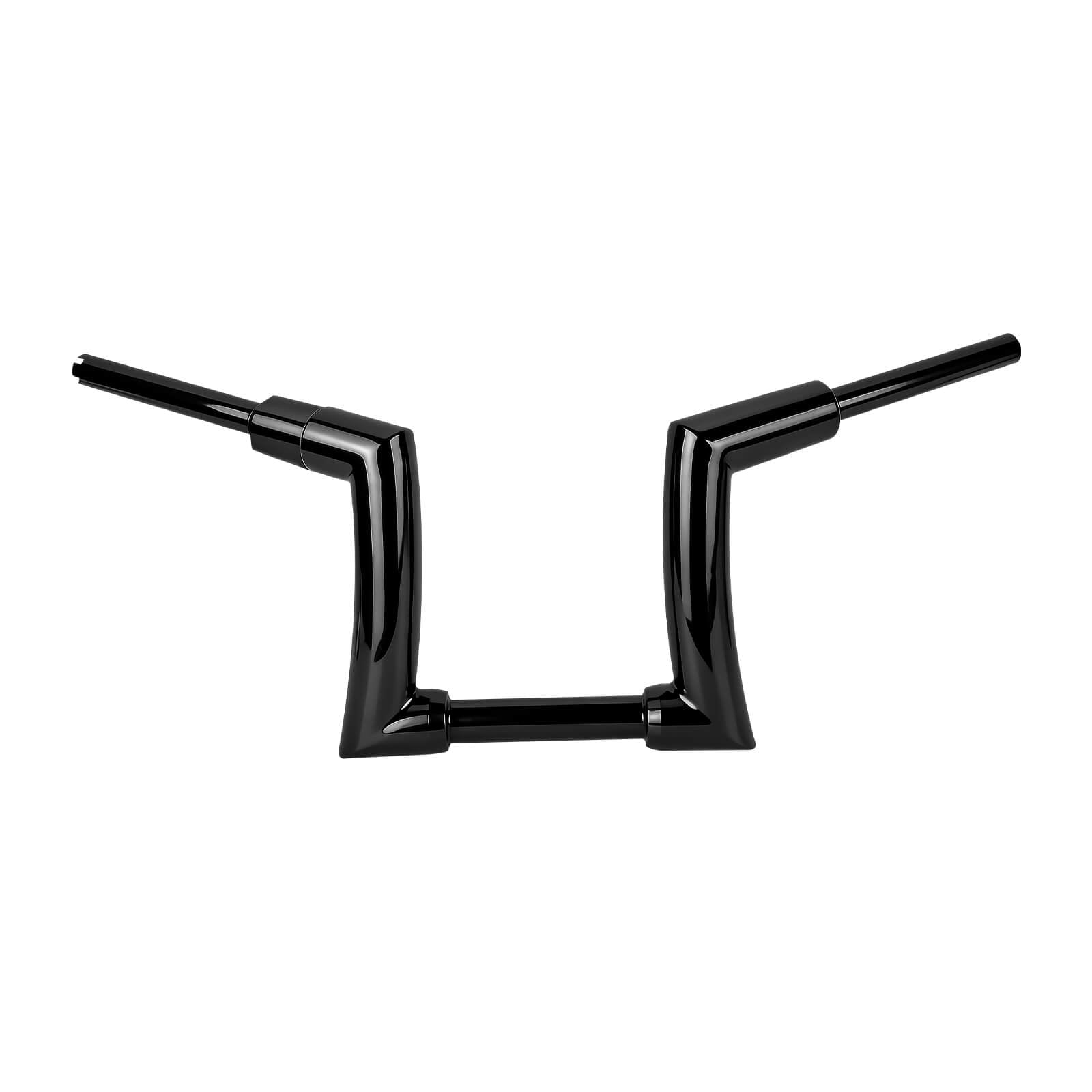 GP008801_Mactions_10" Gloss Black Ape Hanger Handlebars for Harley Sportster Dyna Softail