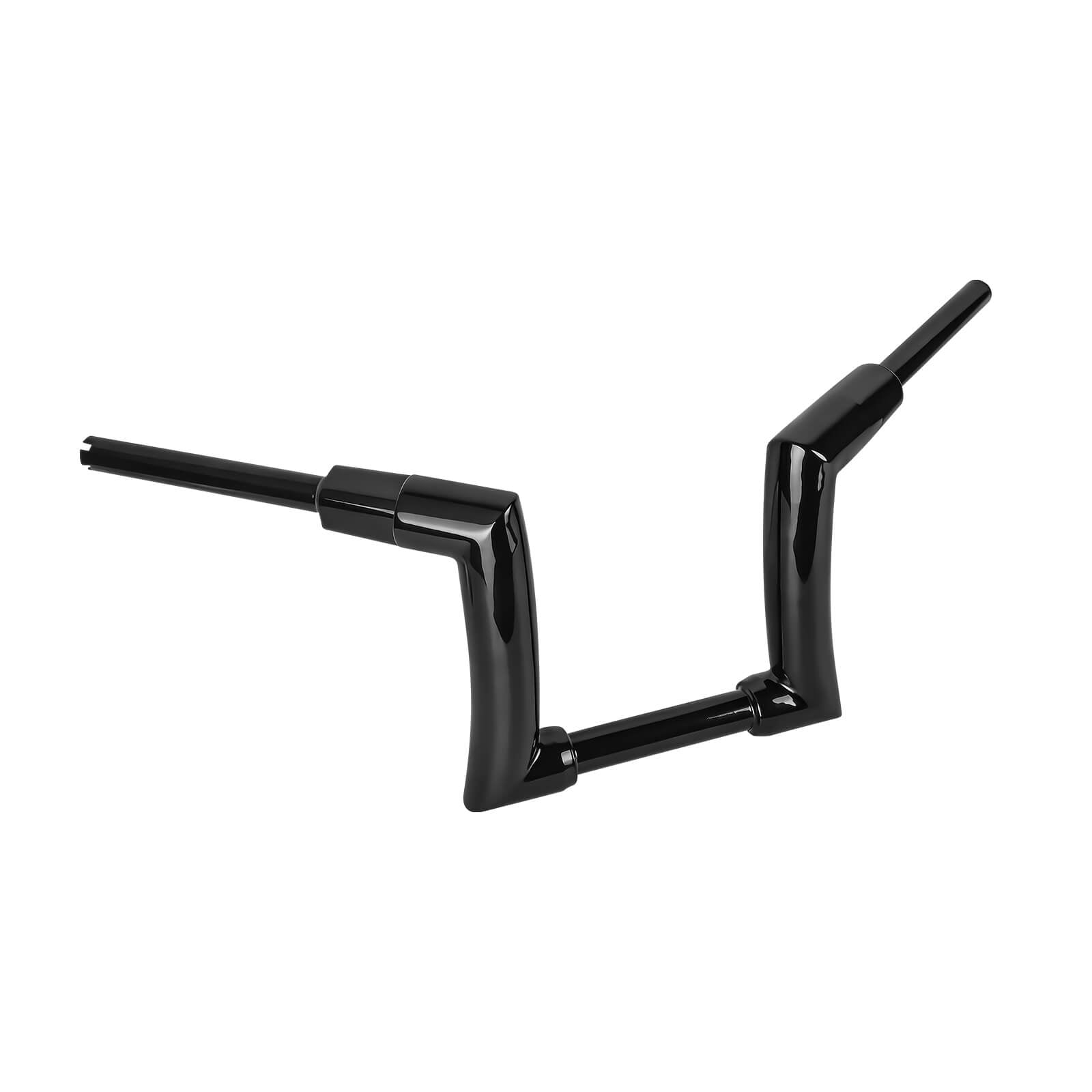 GP008801_Mactions_10" Gloss Black Ape Hanger Handlebars for Harley Sportster Dyna Softail