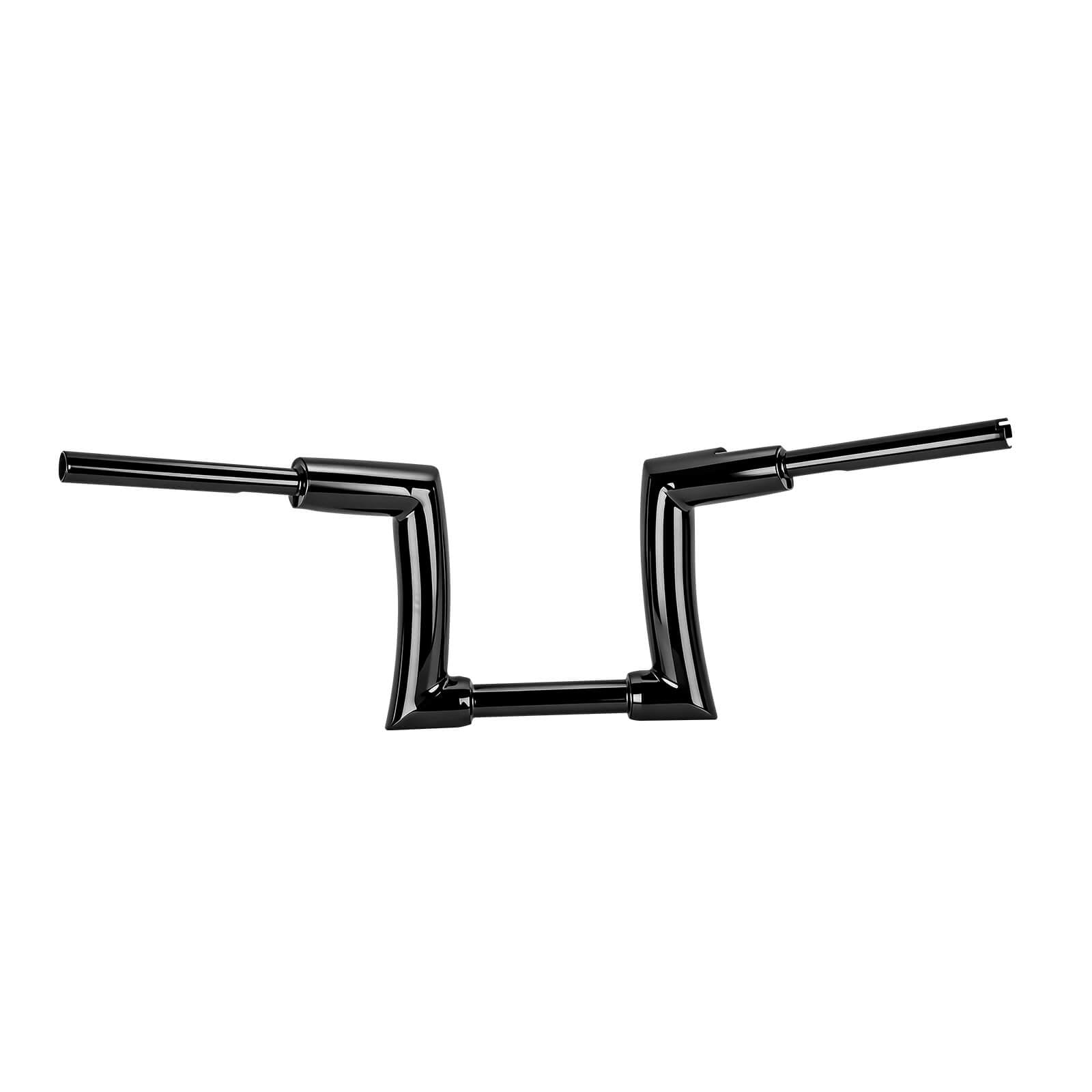 GP008801_Mactions_10" Gloss Black Ape Hanger Handlebars for Harley Sportster Dyna Softail