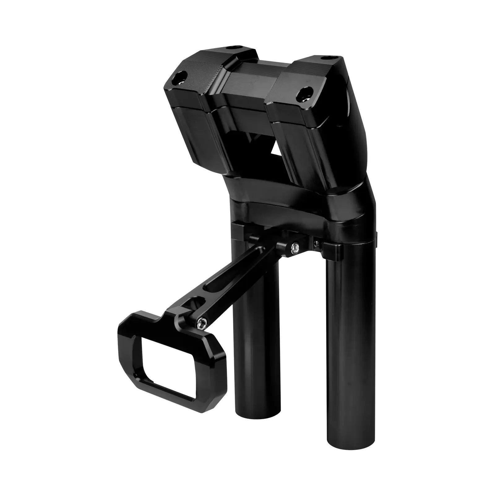 IN000104 mactions 10" Handlebar Riser With Speedometer Instrument Panel Brackets for harley black