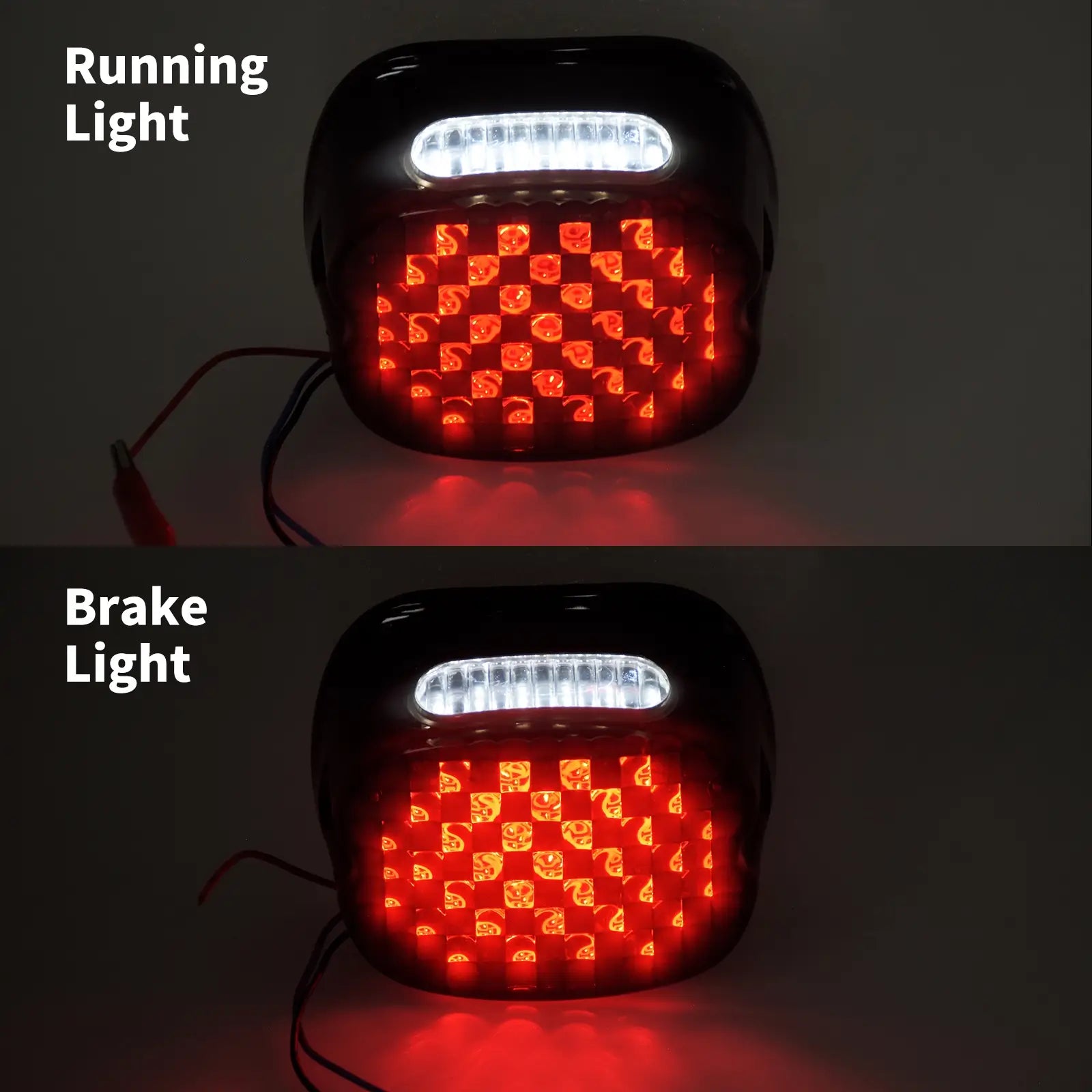 LA005101 mactions Motorcycle LED Taillight Brake Running Light for harley - effect