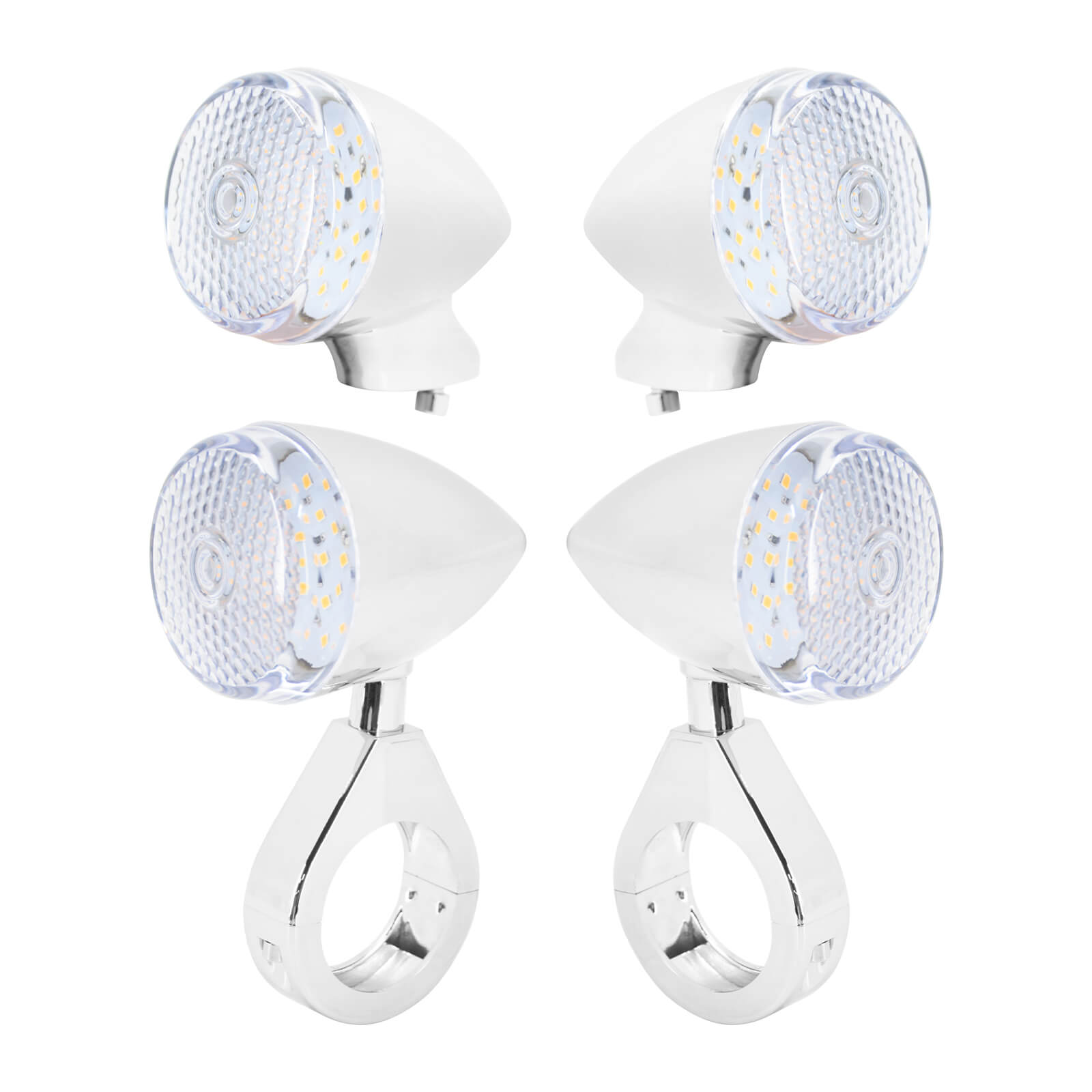 LA007301 mactions 4pcs Front Rear LED Turn Signal Lights for harley bobber