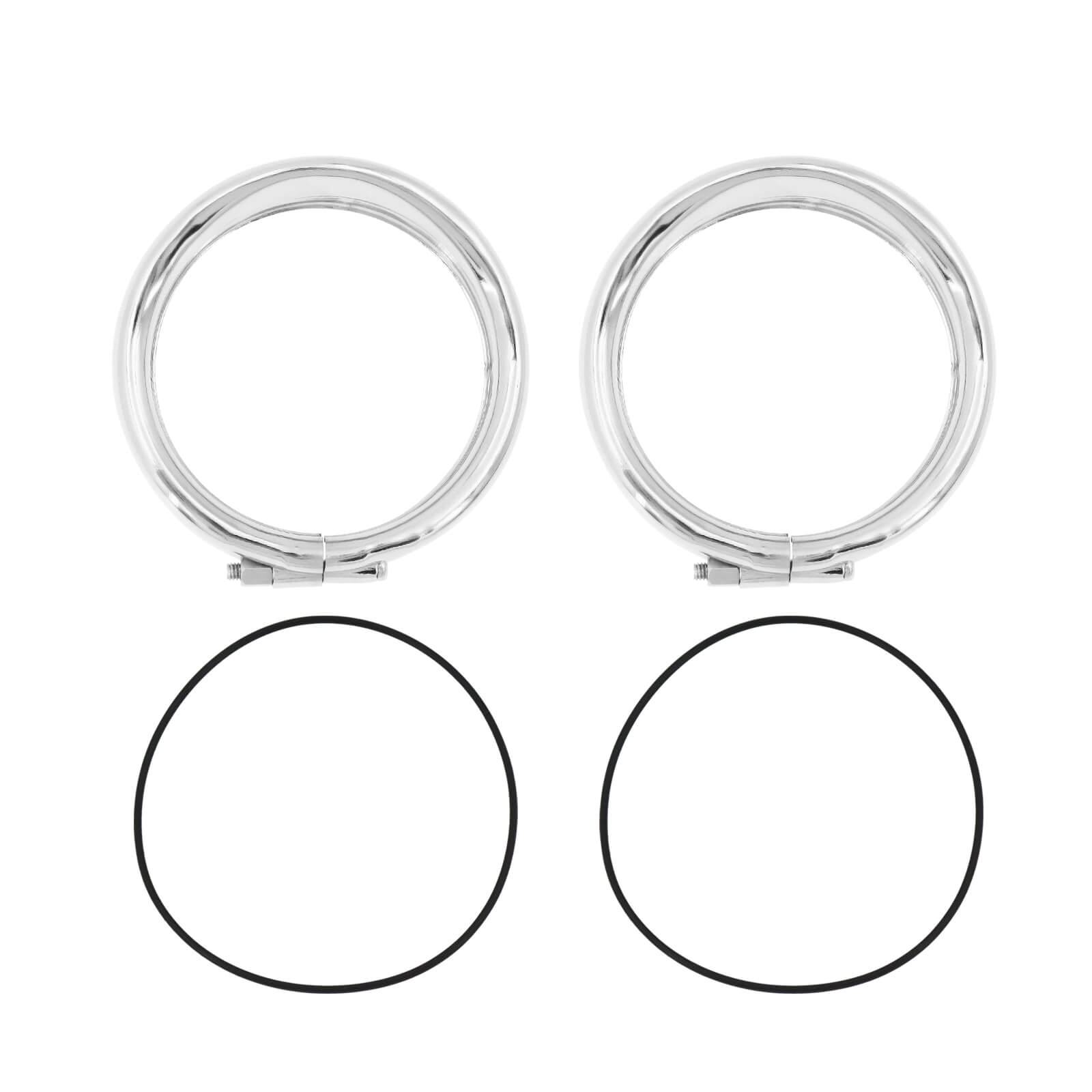 Visor Style Turn Signal Trim Ring Cover for Harley Touring Softail | Mactions