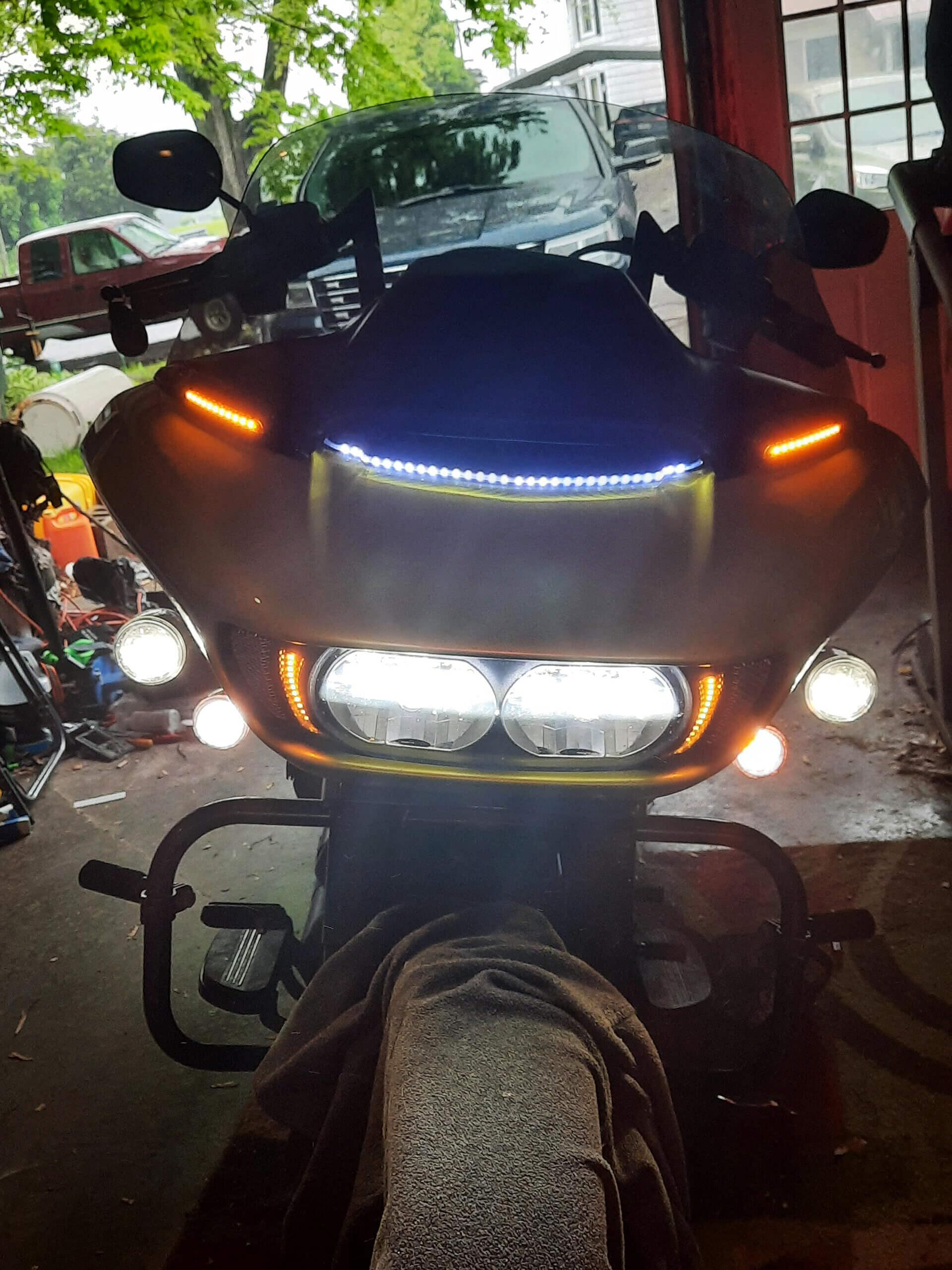 Headlight Vent Accent LED Side Lights for Harley Road Glide Model 2015-up | Mactions