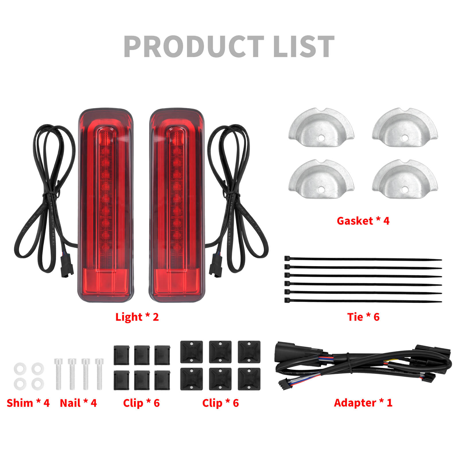 LED Rear Saddlebag Filler Lights Taillights for Harley FLHTCU FLHTCUL FLTRU 2014-up | Mactions