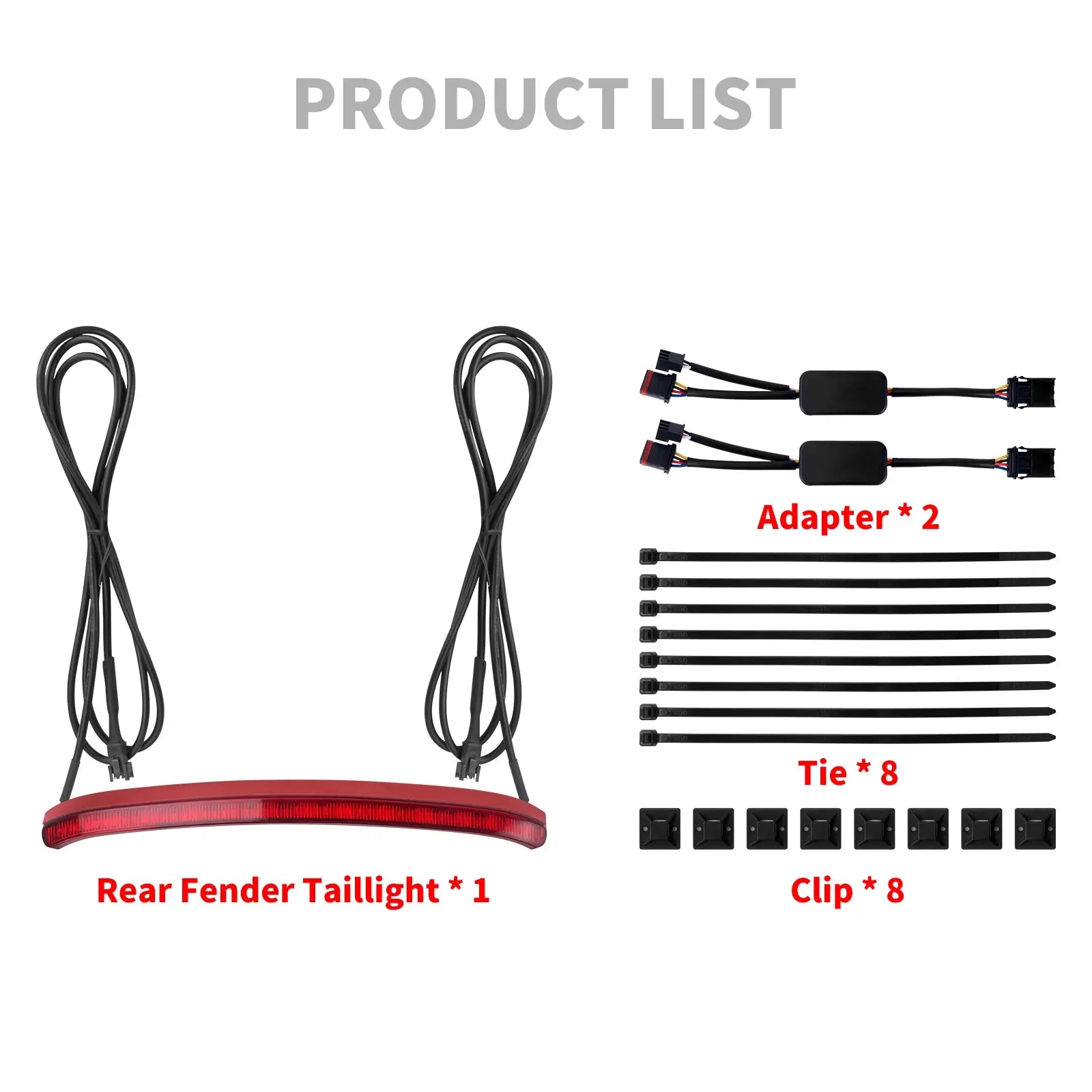 LA022502 mactions LED Rear Fender Taillight for harley softail