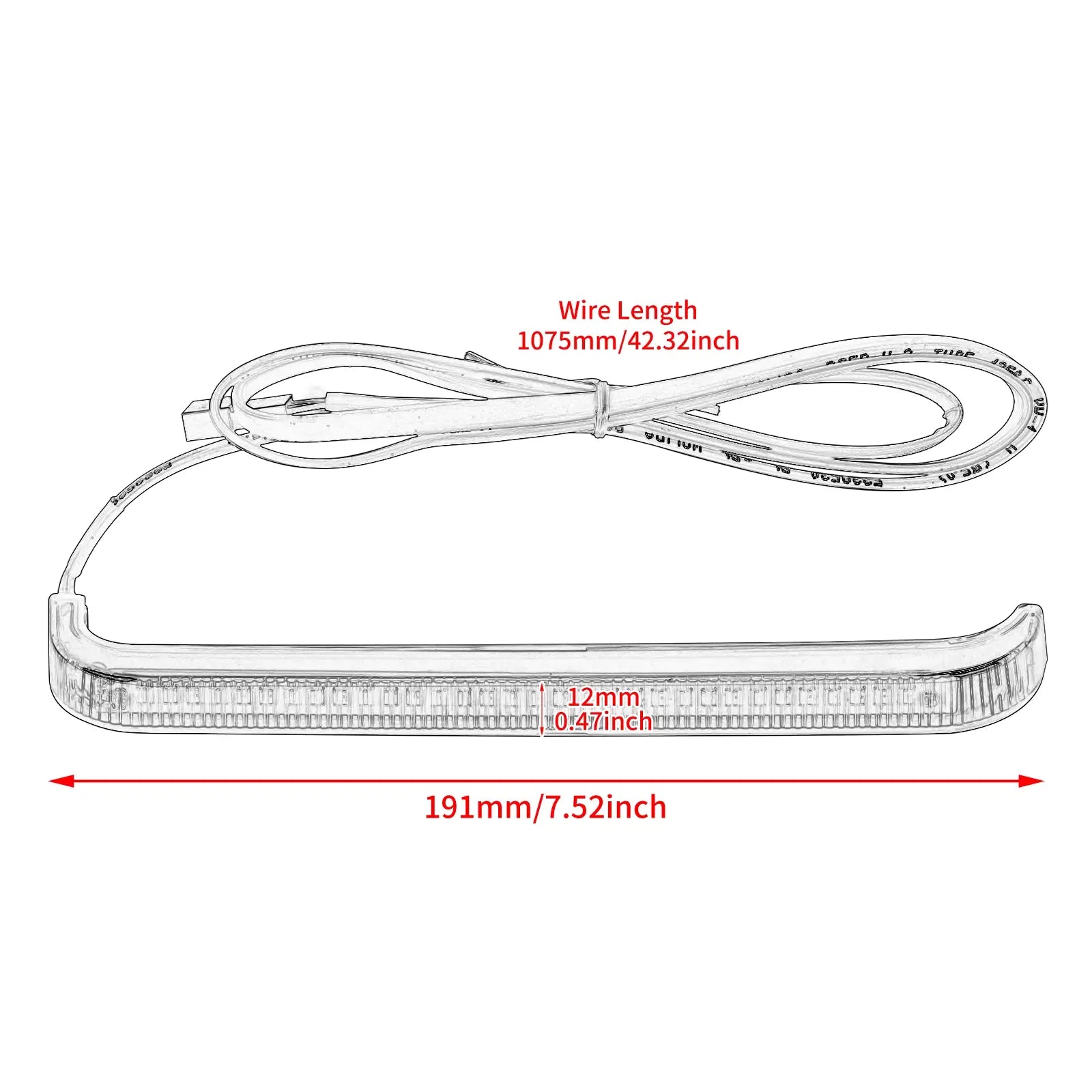 LA024902 mactions LED Saddlebag Sequential flow Turn Signal - size