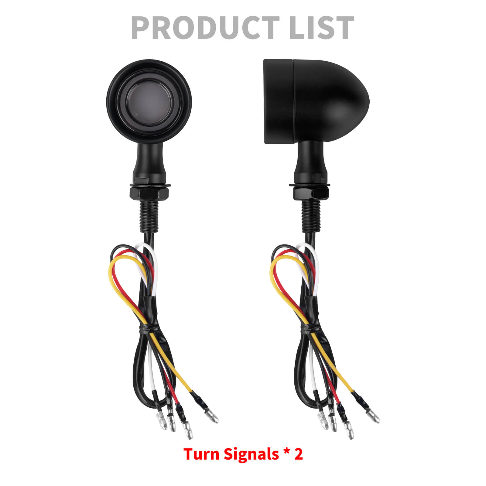 LA0290 Mactions Universal Front LED Turn Signals Mini Lights Brake Lights for Harley Honda Kawasaki Yamaha Suzuki Product List