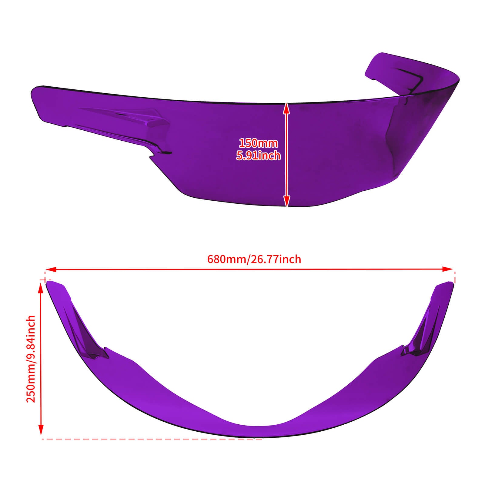 LA029105 mactions Headlight Cover guard for harley road glide st - purple