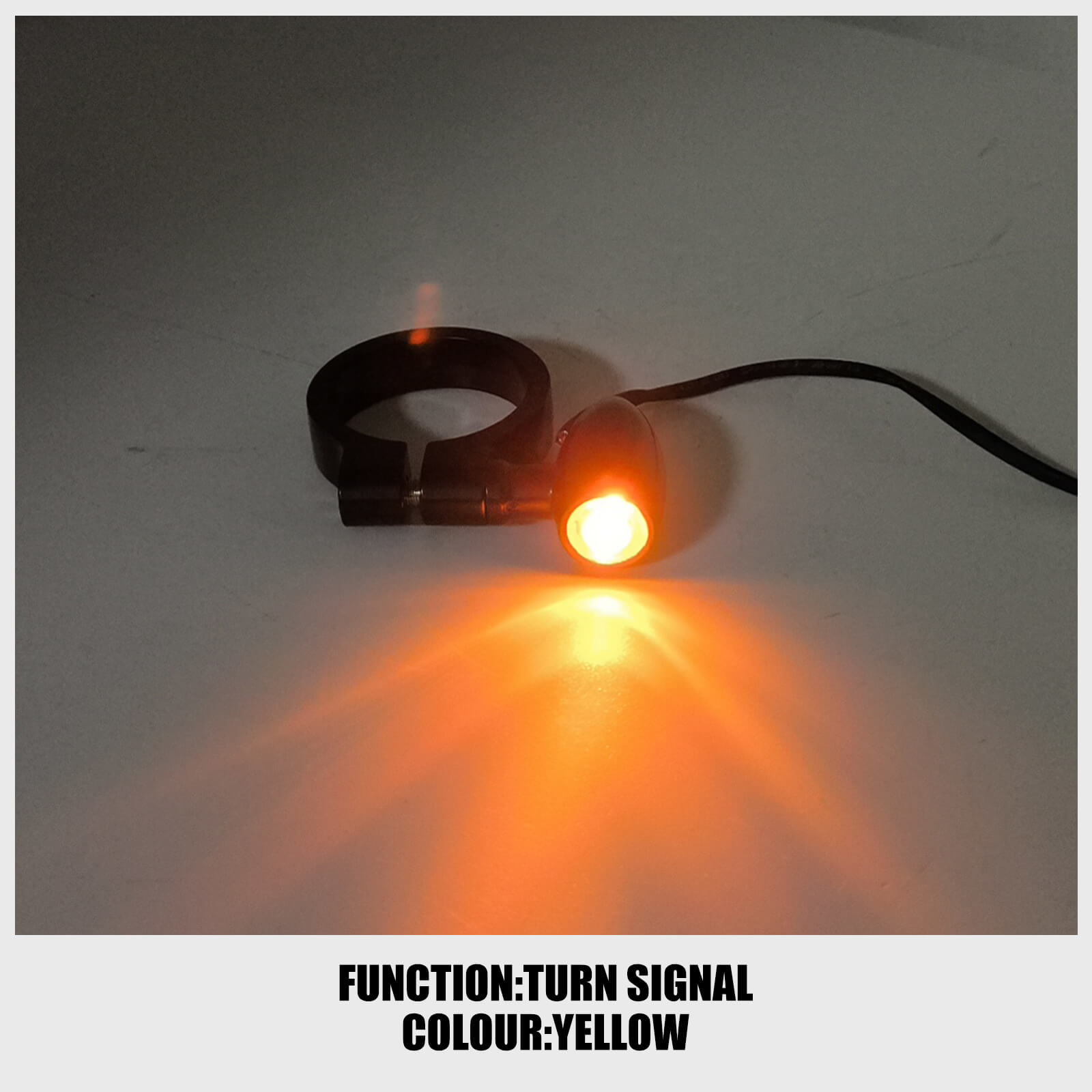 LA030602 mactions Front Fork Tube LED Turn Signal indicator for harley dyna - effect