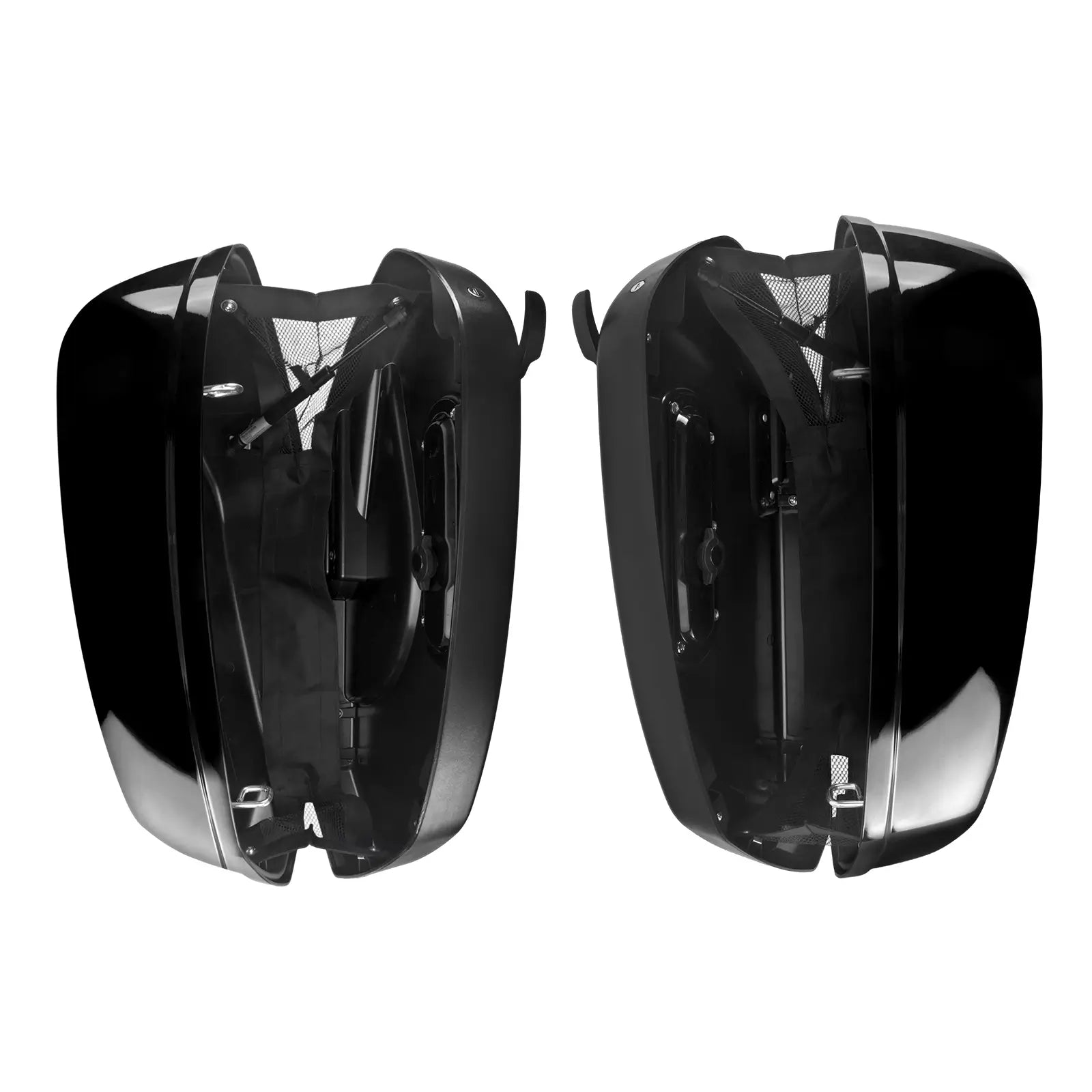 LU000201 mactions Gloss Black Hard Saddlebags Luggage Storage for Harley low rider st 2022