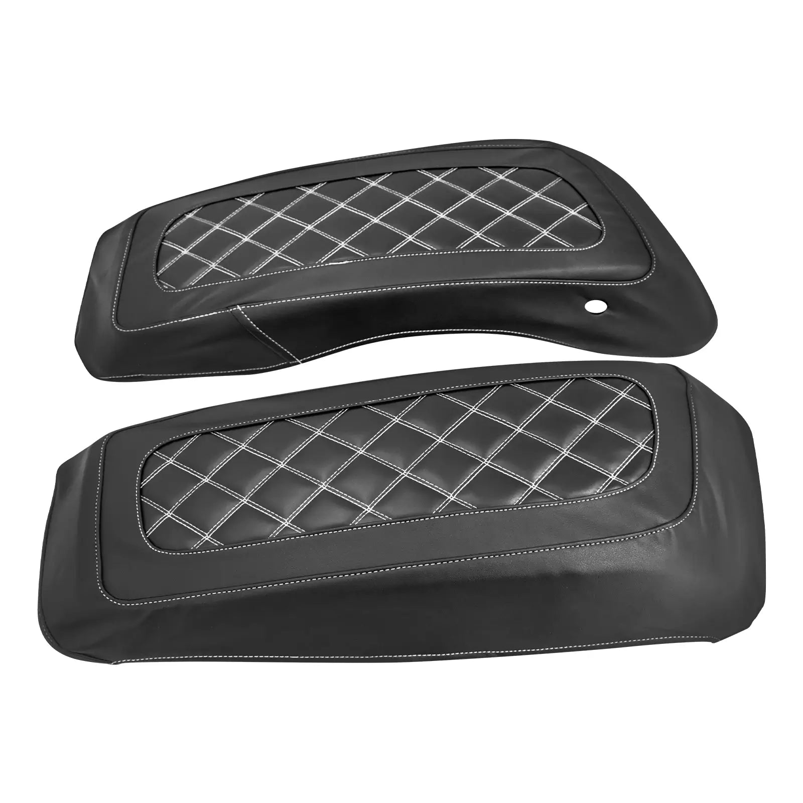LU000402 mactions Saddlebag Lid Bra Diamond Top Cover For Harley touring
