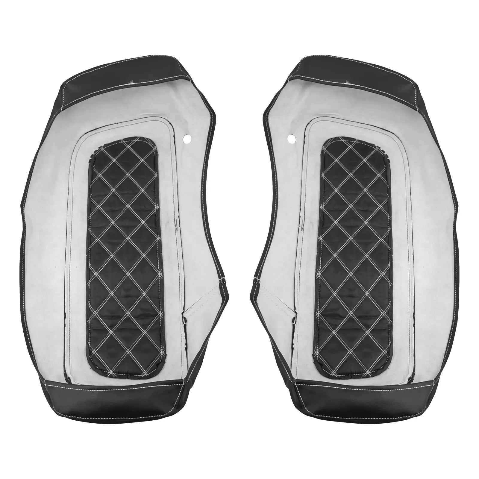 LU000402 mactions Saddlebag Lid Bra Diamond Top Cover For Harley touring backside