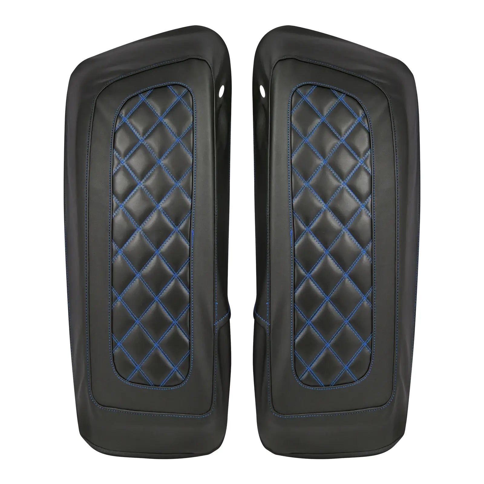 LU000405 mactions Saddlebag Lid Bra Diamond Top Cover For Harley touring BLUE