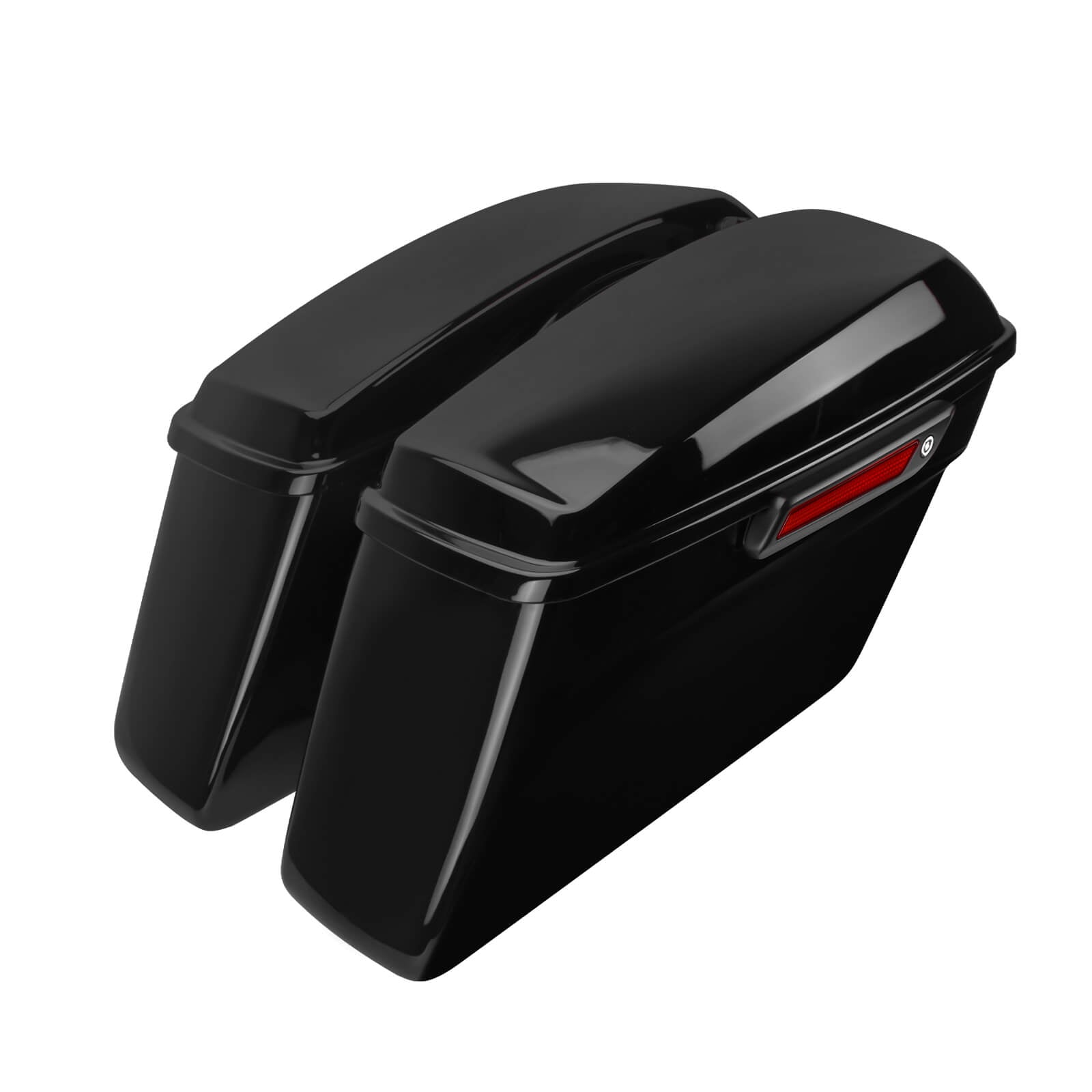 LU000601 Mactions Hard Saddlebags For Harley Touring '14-'24 Black Latch