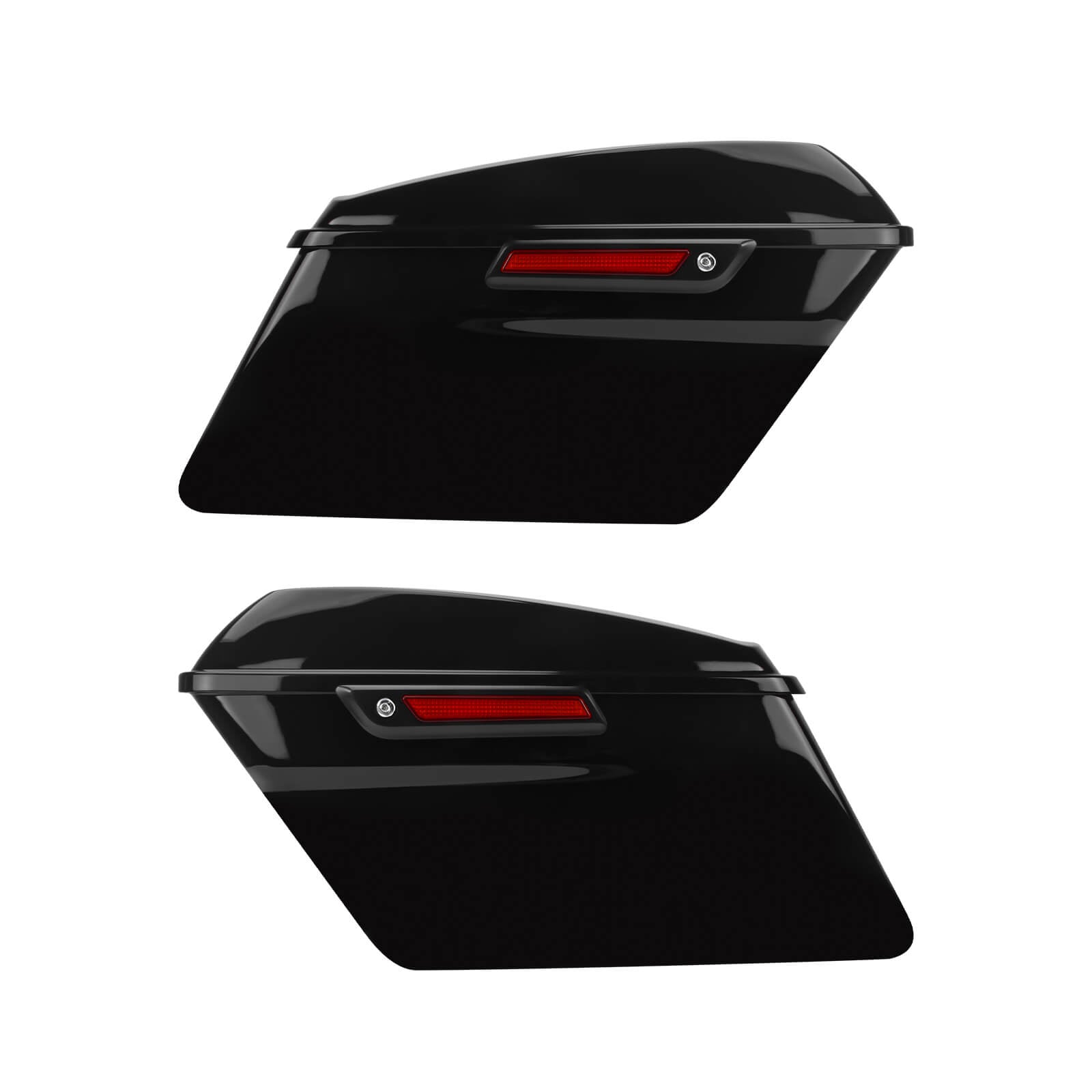 LU000601 Mactions Hard Saddlebags For Harley Touring '14-'24 Black Latch