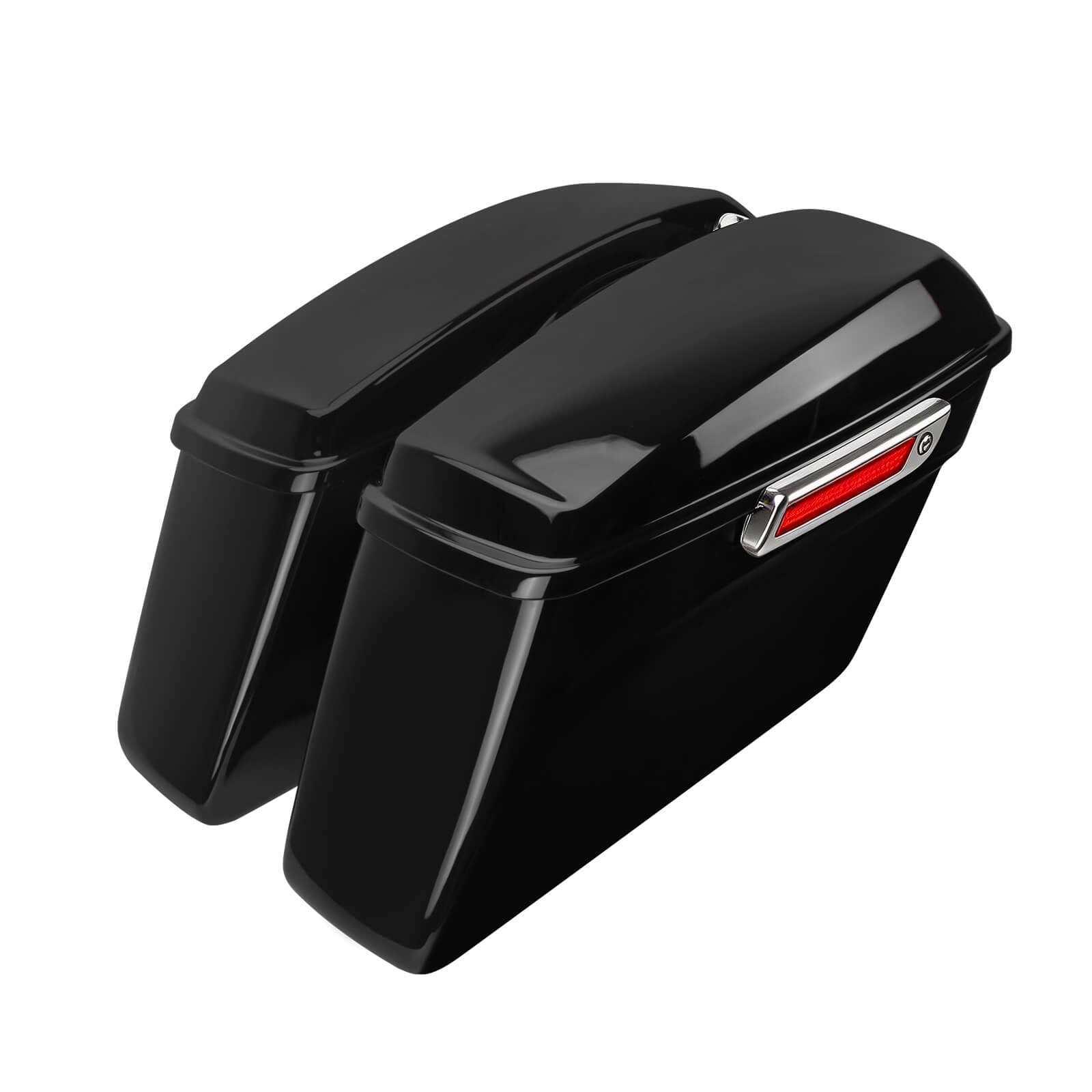 LU000602 Mactions Hard Saddlebags For Harley Touring '14-'24 Chrome Latch