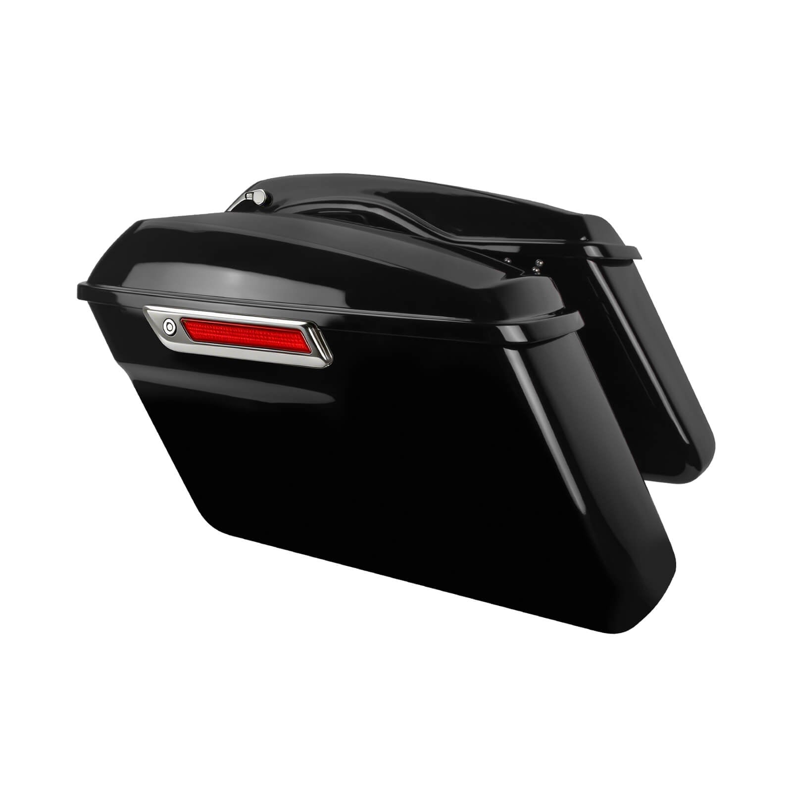 LU000602 Mactions Hard Saddlebags For Harley Touring '14-'24 Chrome Latch