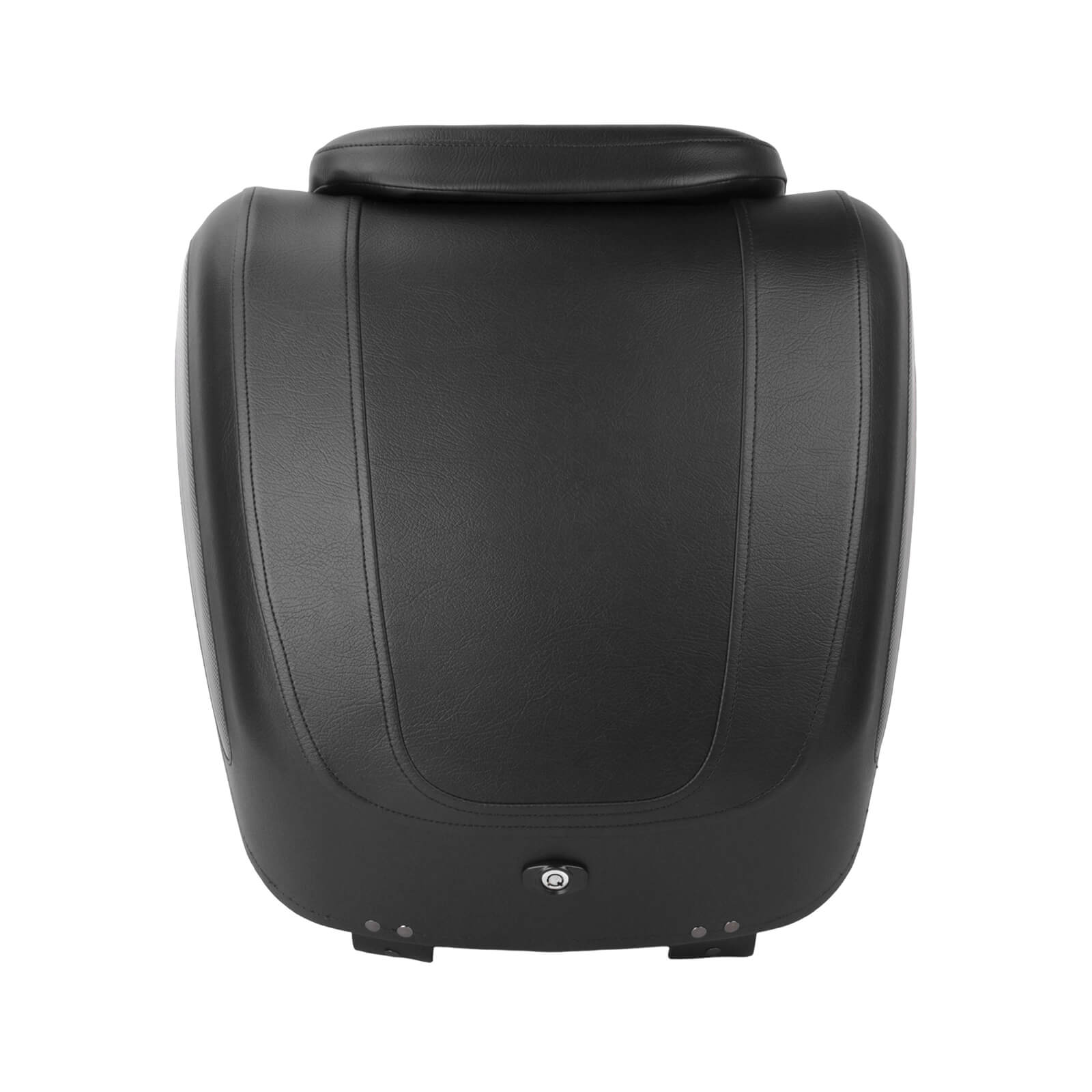 Premium Universal Motorcycle Tour Trunk with Lock & Cushion for Harley & Cruisers | Mactions