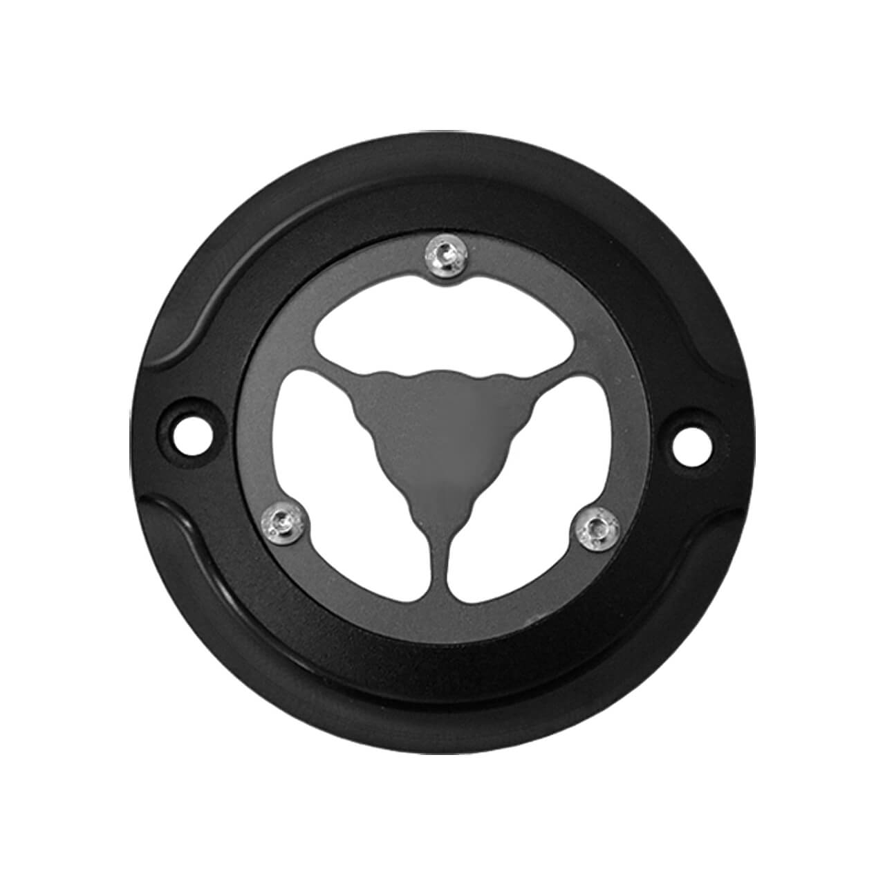 Black Transparent 6-Hole Derby Cover for Harley Sportster '04-'22 | Mactions
