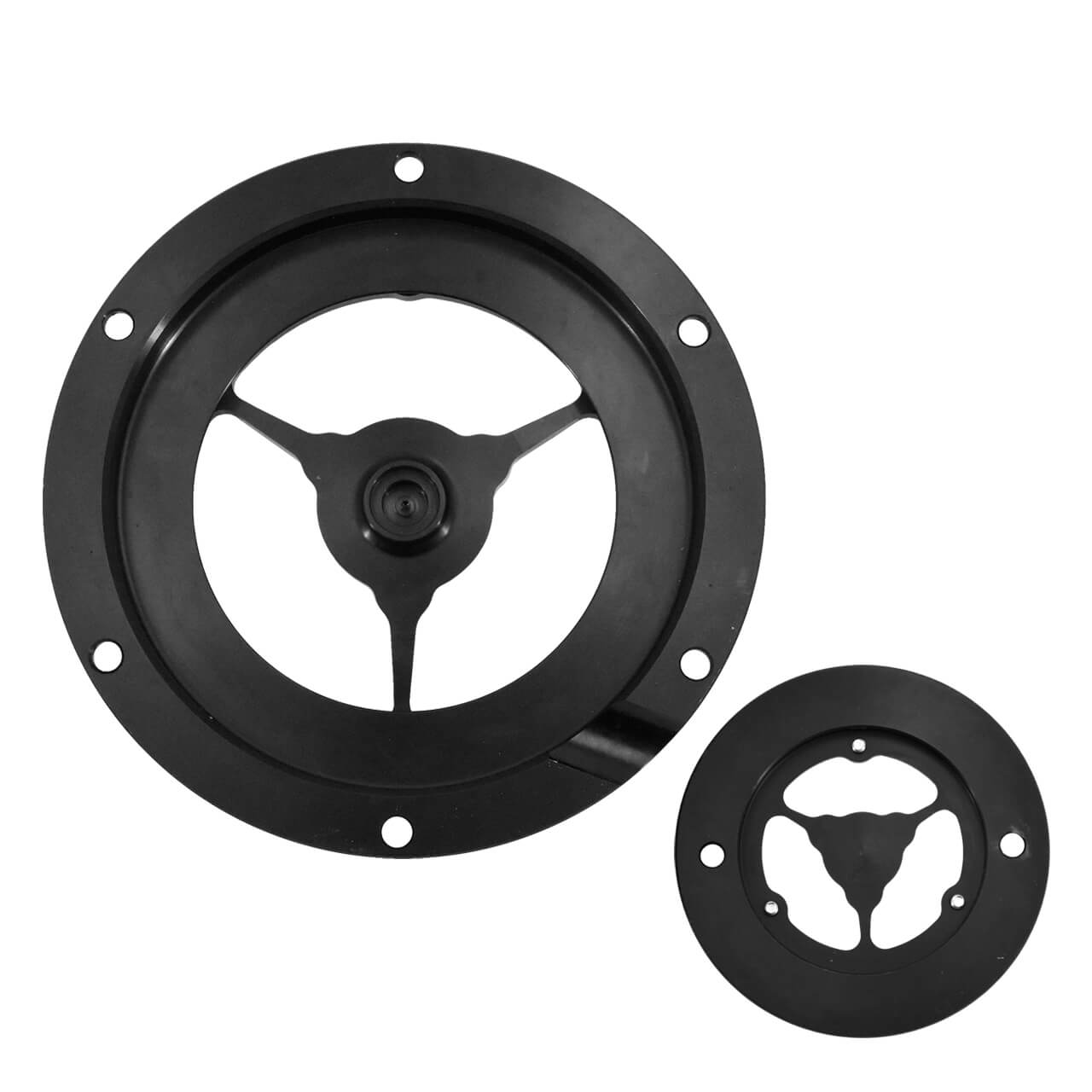 MP0711-B1 mactions Black Transparent 6-Hole Derby Cover for Harley Sportster 2022
