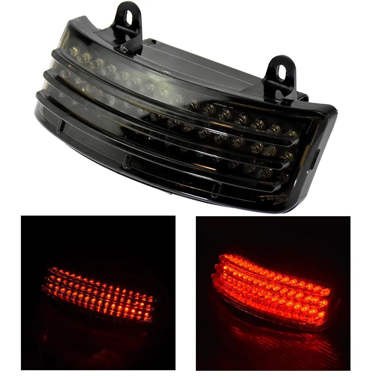Rear Fender Tri-Bar Tail Light Amber Turn Signal for Touring '14-up | Mactions