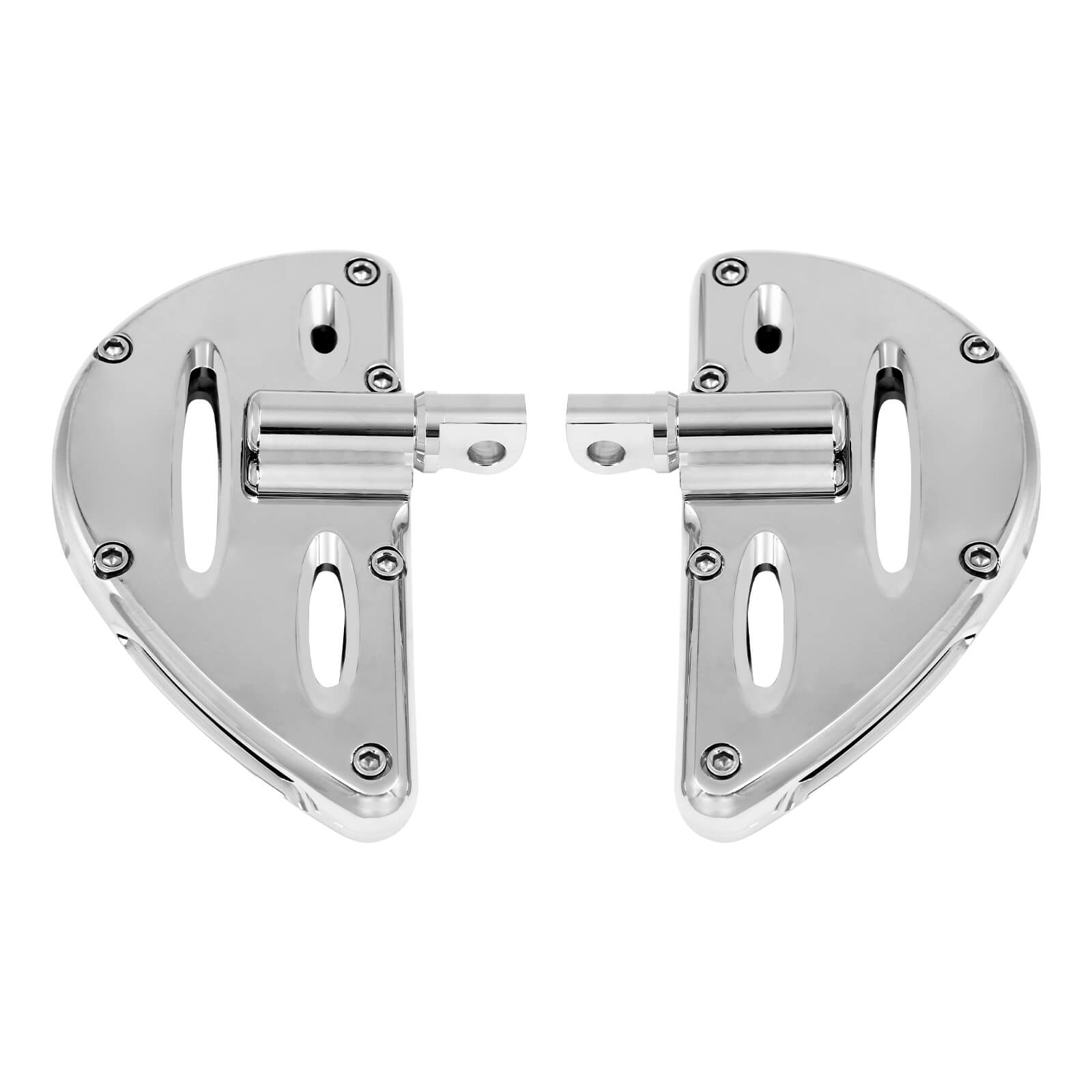 Mactions chrome CNC male foot pegs for motorcycle passenger PE002201