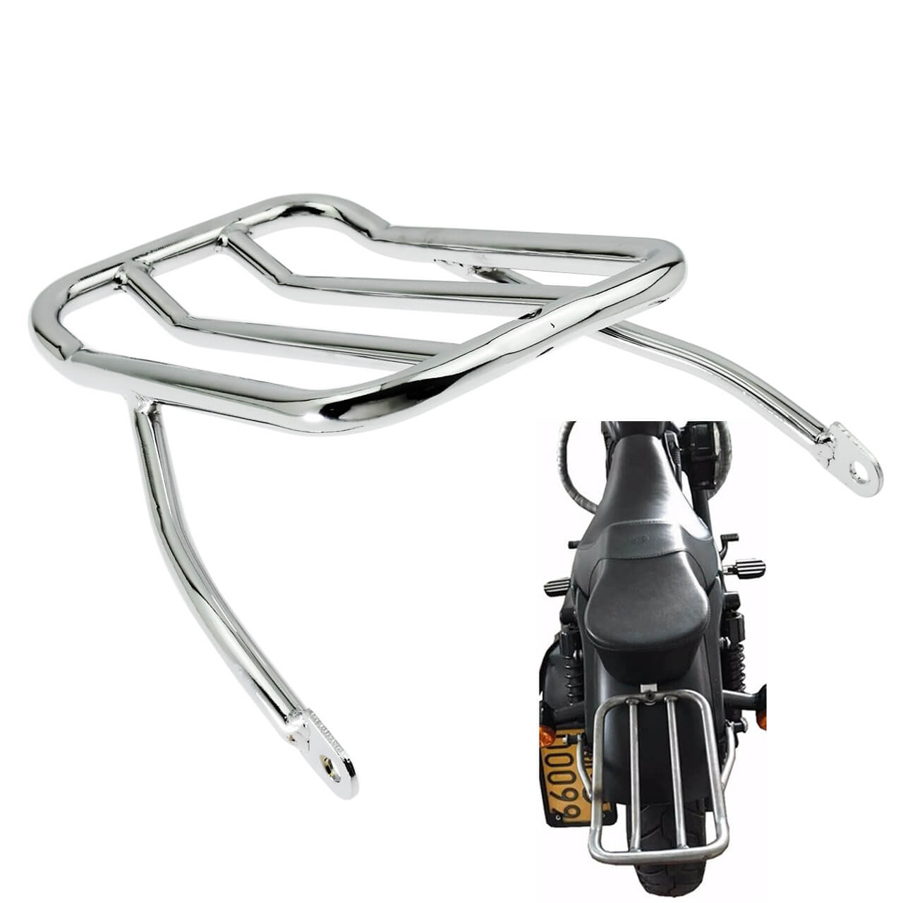 Mactions motorcycle chrome luggage rack for harley sportster TH015702