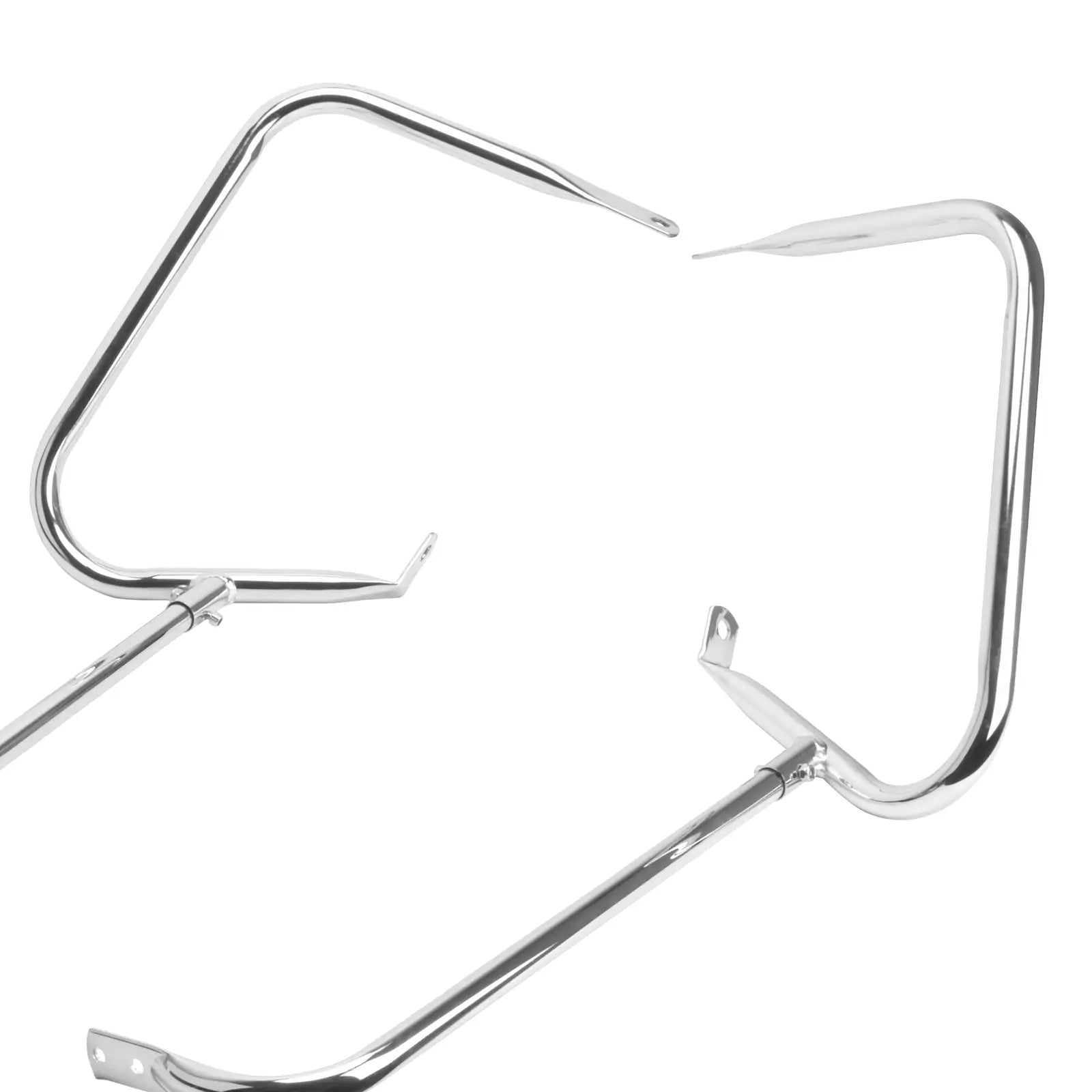 Mactions CR018102 Rear Saddlebag Bracket Guard Bar for Harley Touring chrome