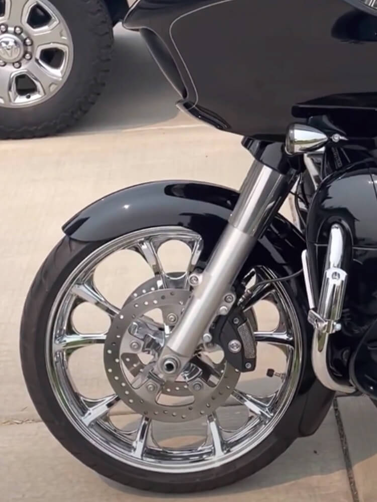 Motorcycle 21" Front Fender Mudguards For 130 / R21 Tire for Harley Touring | Mactions