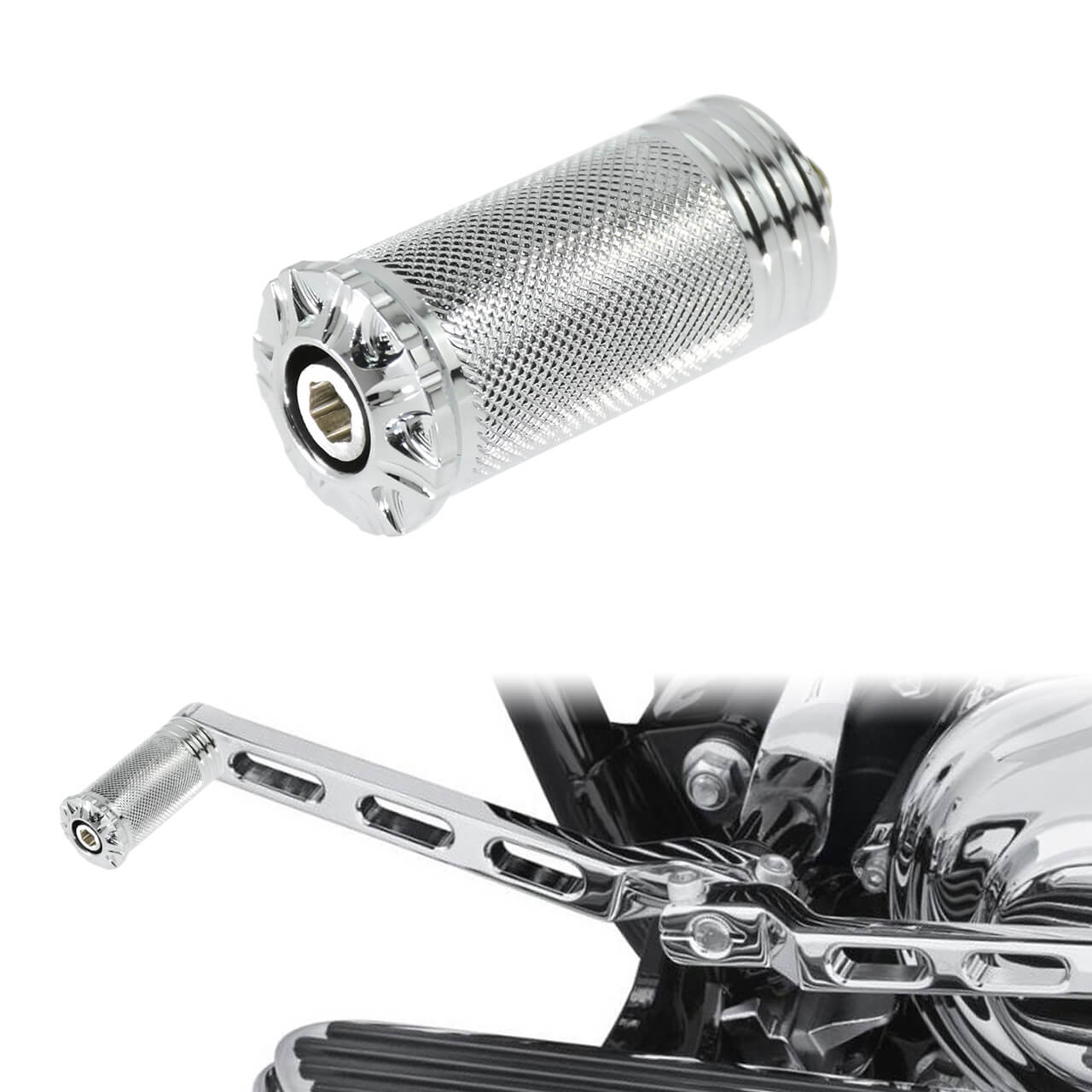 Motorcycle Anti-Skid Knurled Shifter Peg for Harley ‘84-’25 | Mactions