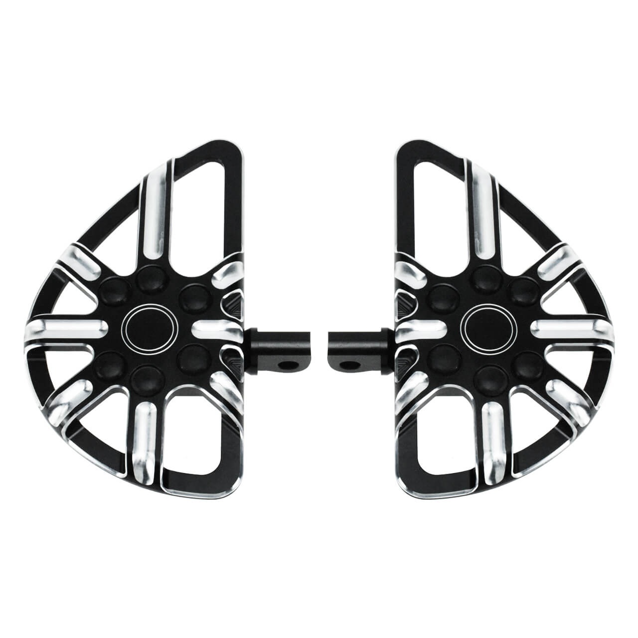 CNC Stretched Passenger Footboards Fit Harley Sportster Touring Dyna Softail | Mactions