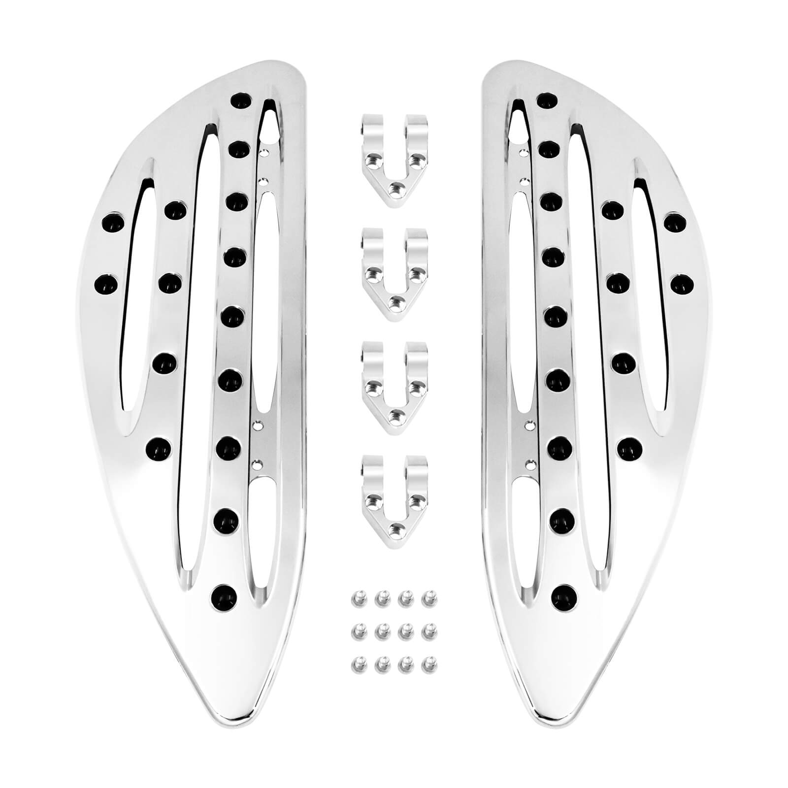 Motorcycle Front Stretched Rider Floorboards for Harley '12-'16 FLD '86-'25 Touring