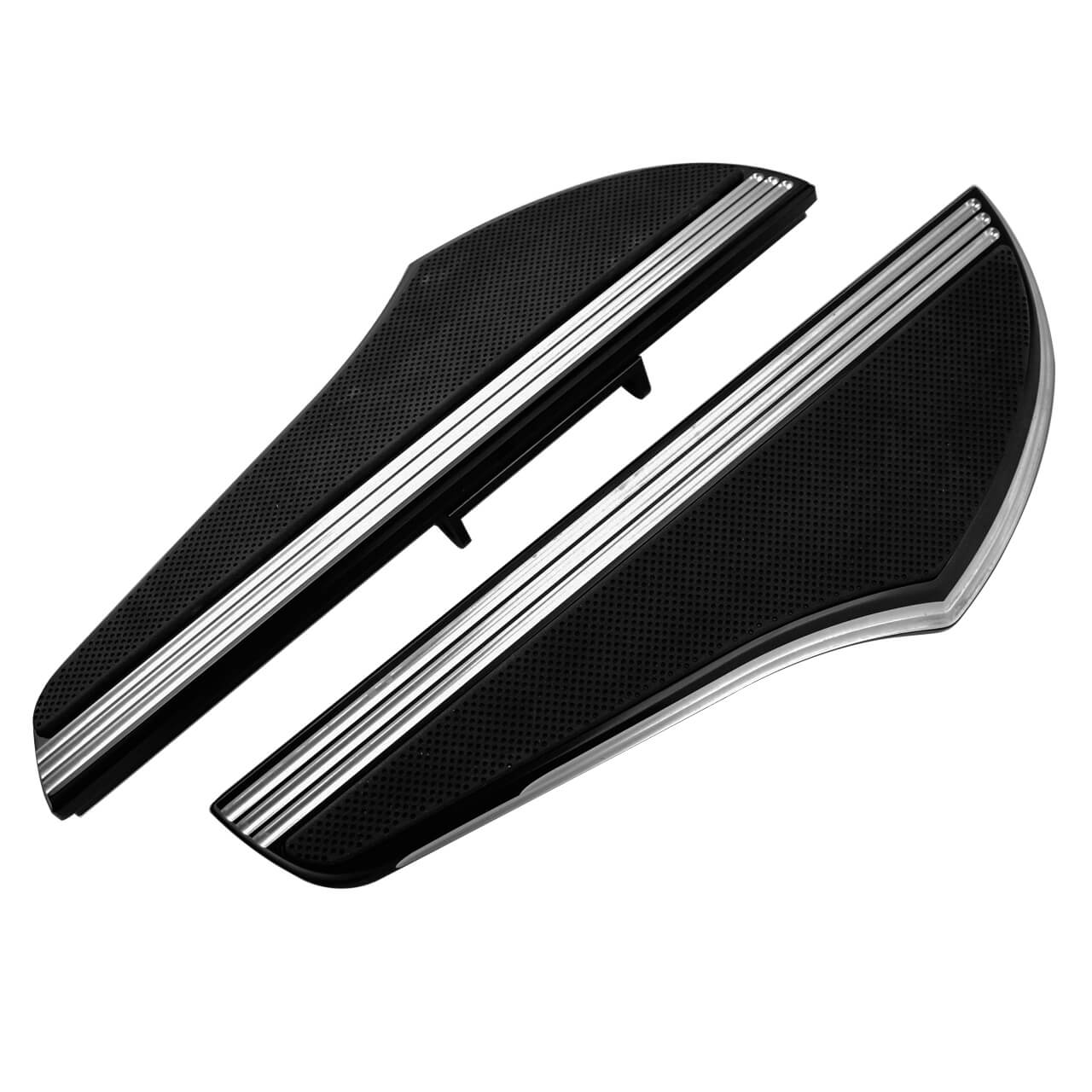 PE007704 mactions rider passenger footboards for harley chrome