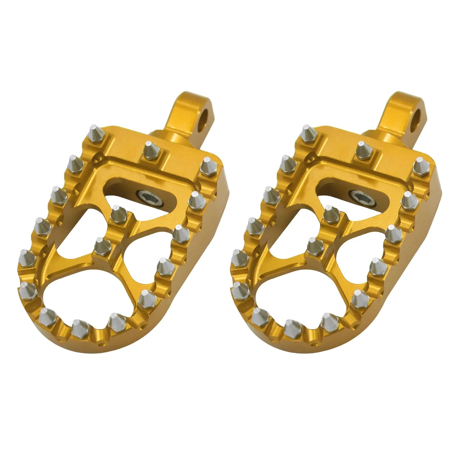 PE010605 CNC gold Wide Foot Pegs