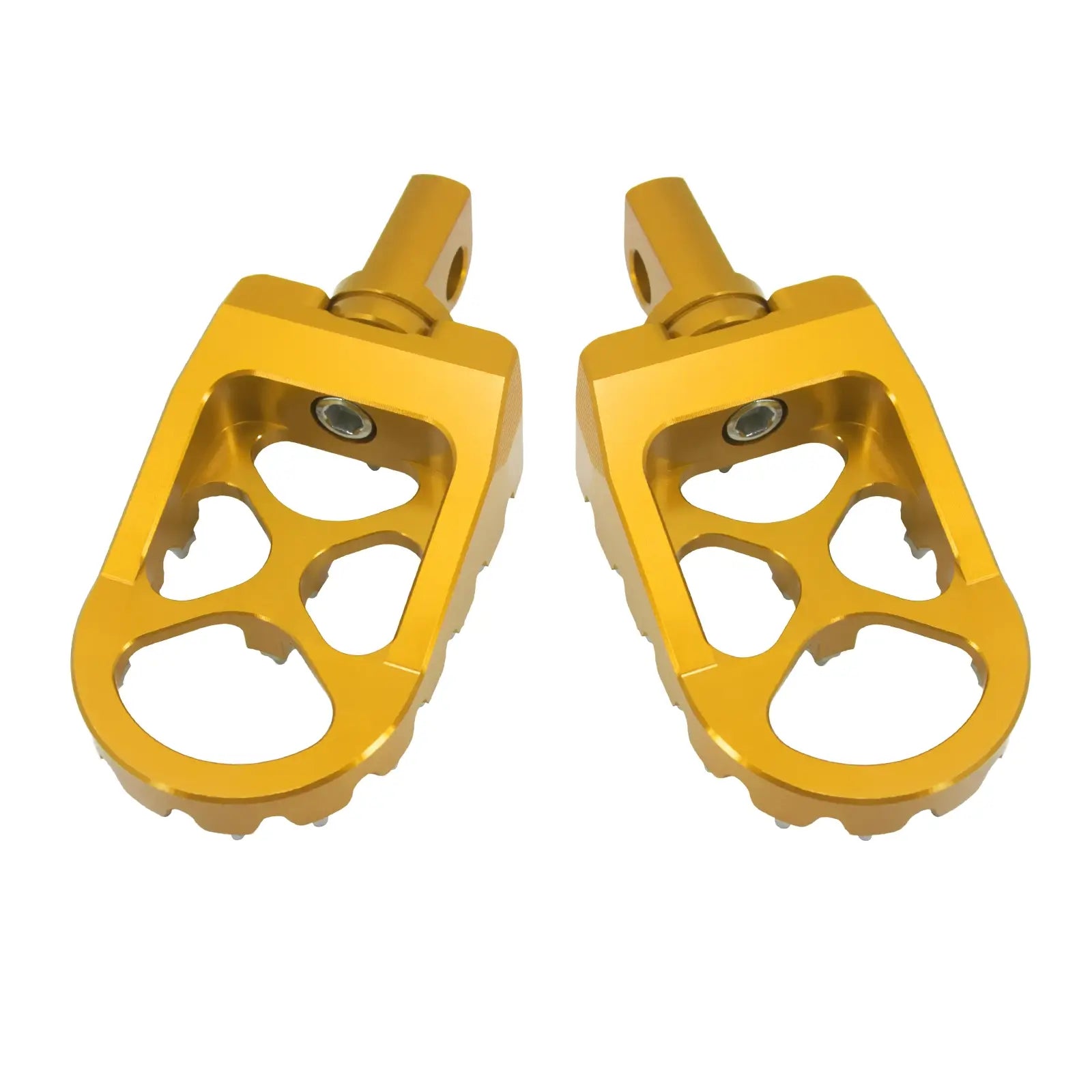 PE010605 CNC gold male mount Wide Foot Pegs for harley backside