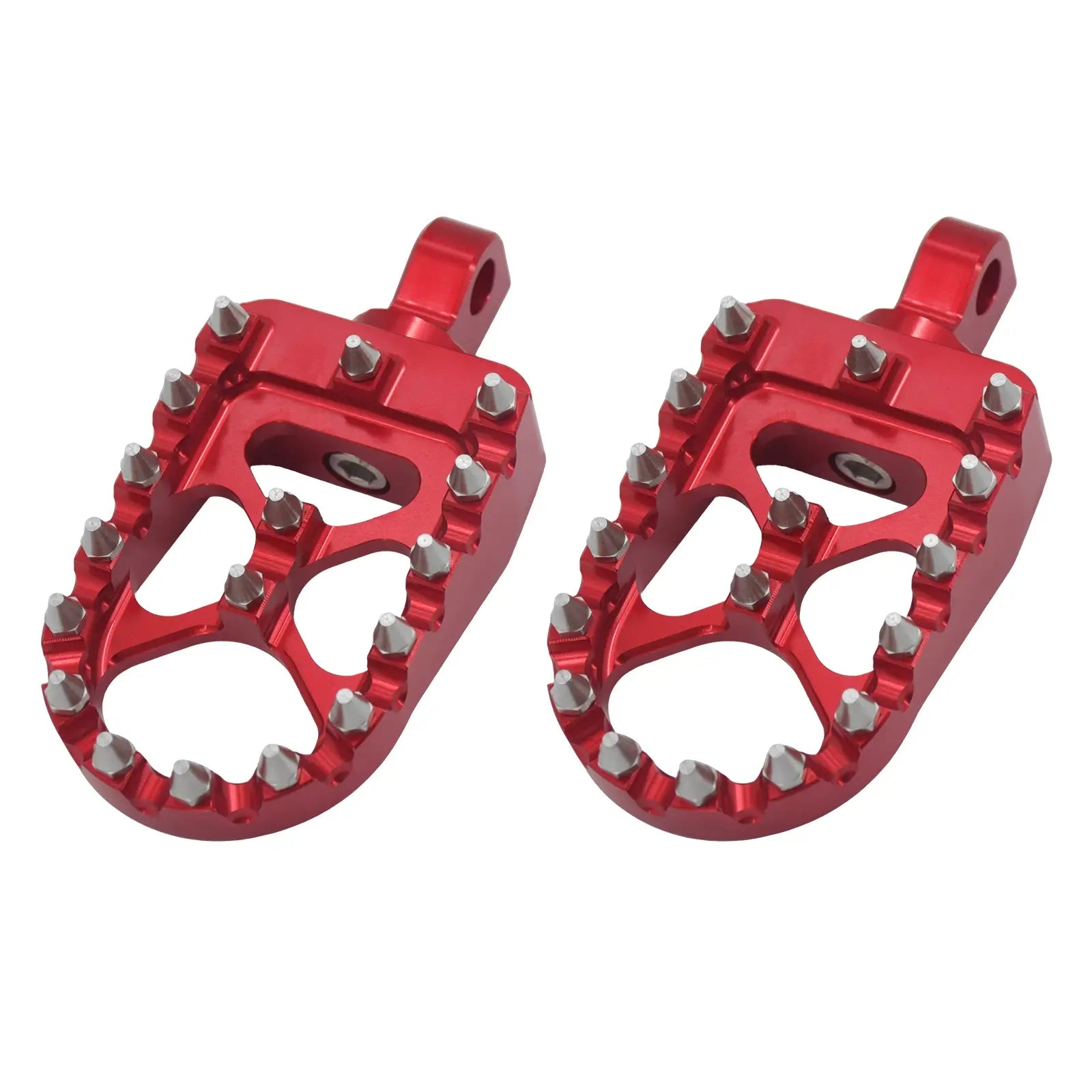 PE010606 CNC red male mount Wide Foot Pegs
