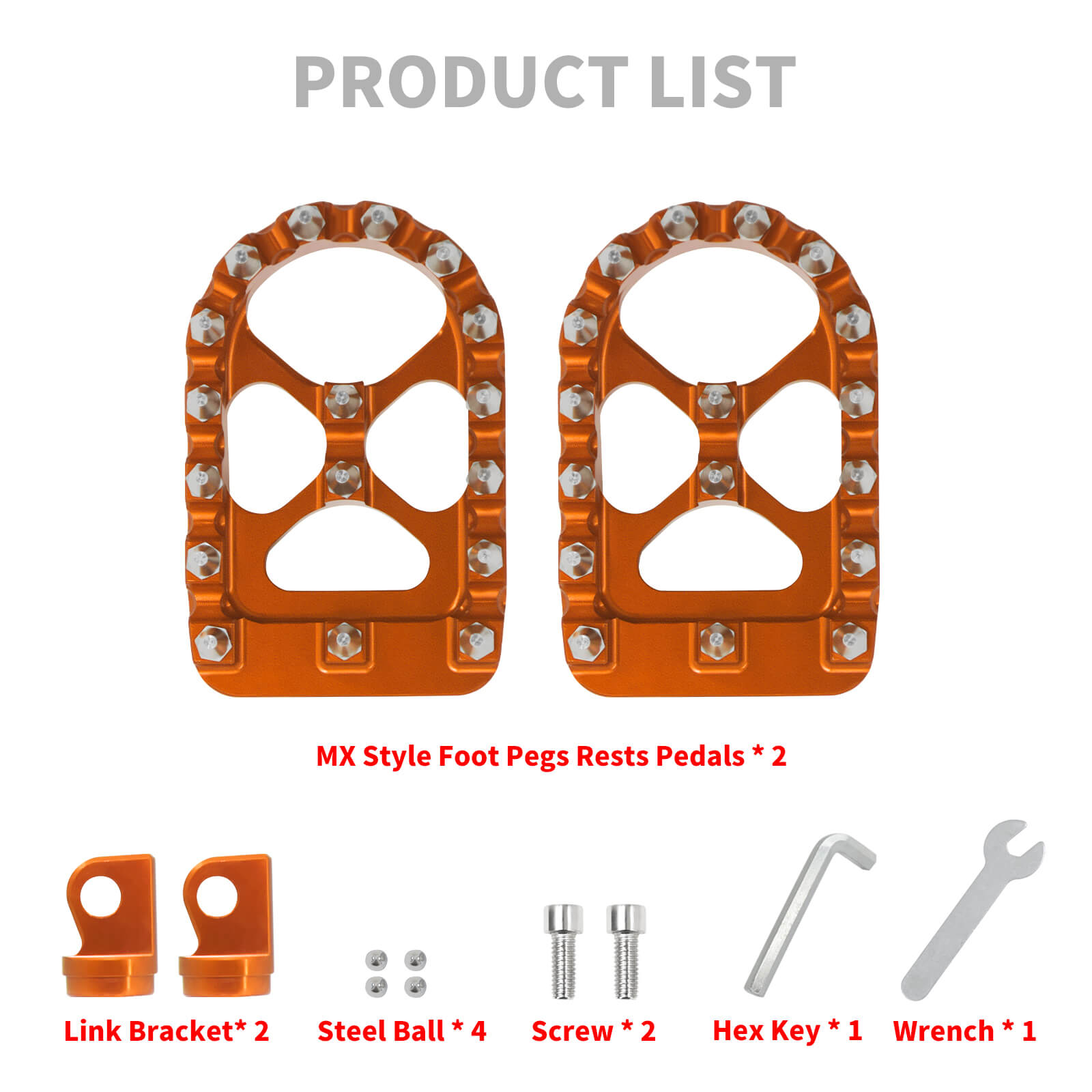 PE010608 Mactions Foot Pegs 360° Roating Offroad Footpegs for Harley '84-'25 Product List