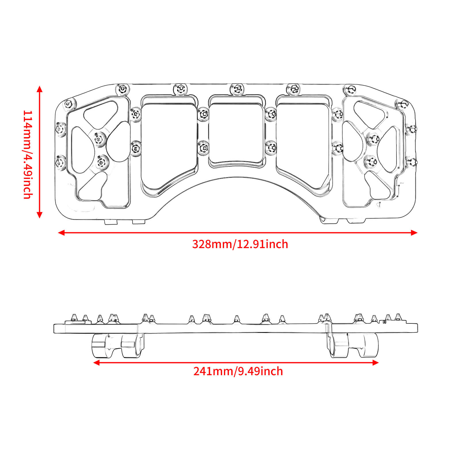 Customize Blue MX 360° Roating Chopper Bobber Style Offroad Floorboard Pedal Fit Harley | Mactions