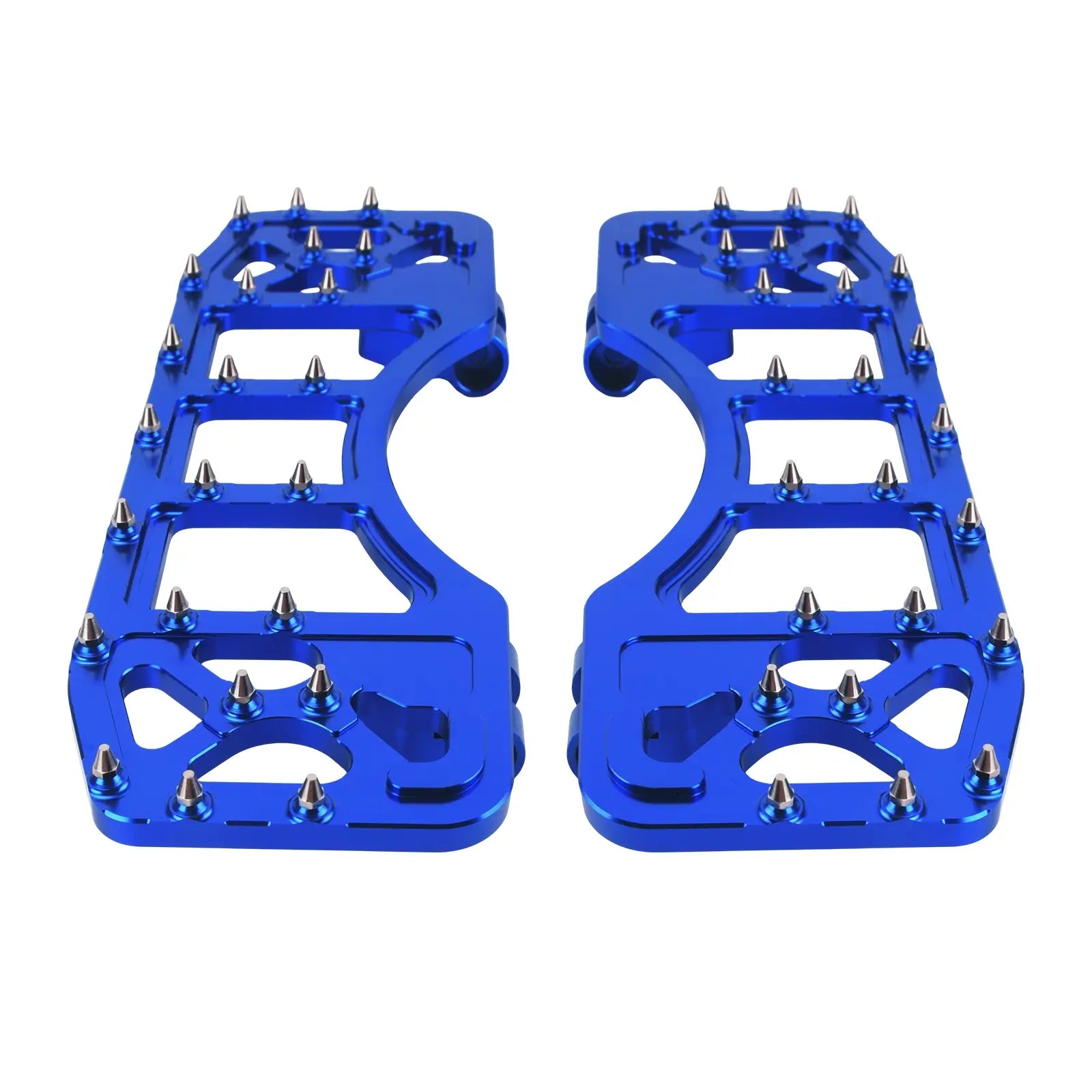 PE011305 Blue CNC Wide Offroad Rider Floorboards for Harley blue
