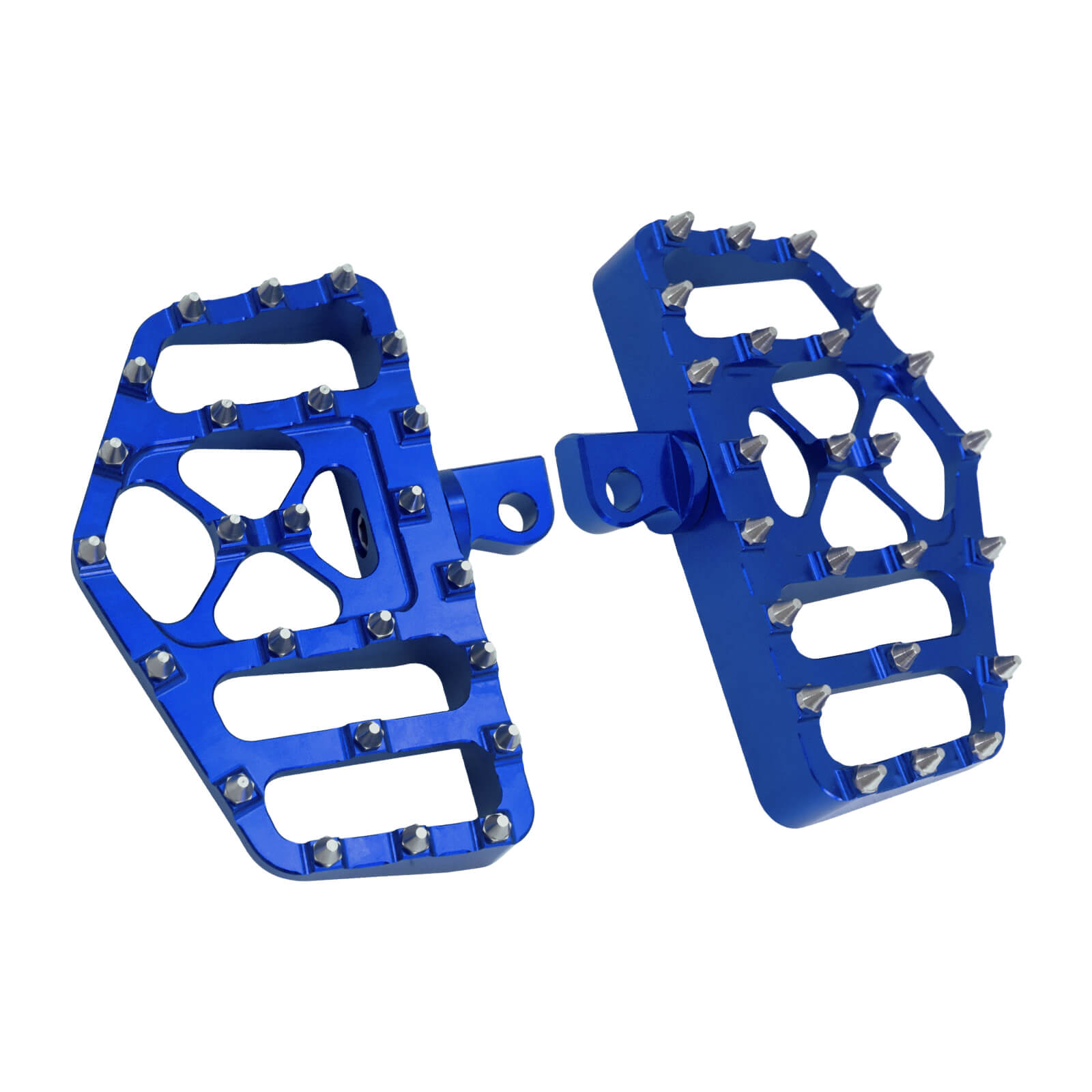 PE011805 mactions Blue CNC Male Mount-Style Wide Footboards for harley