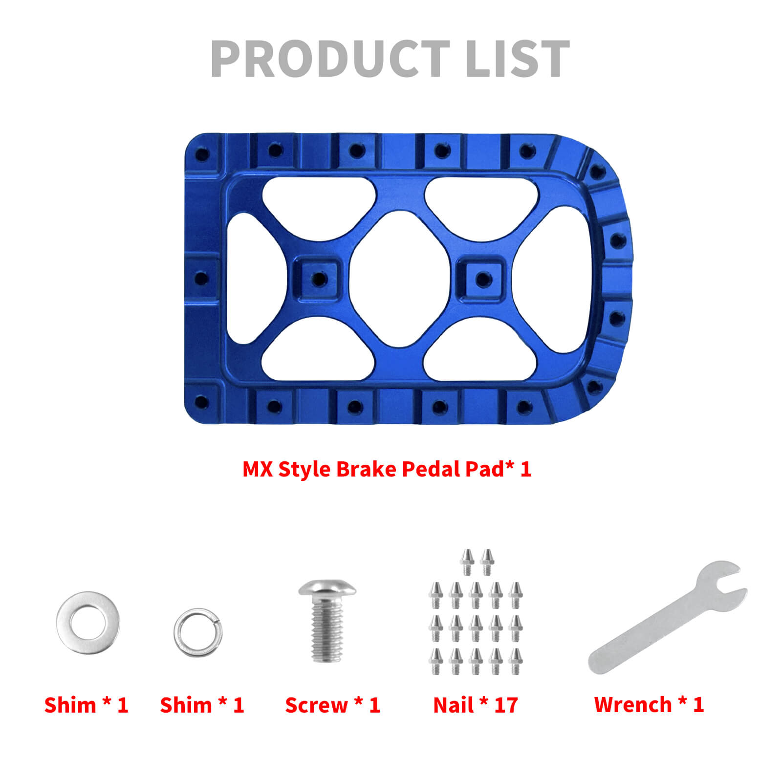PE012005 Mations Brake Pedal Pad for Harley Product List