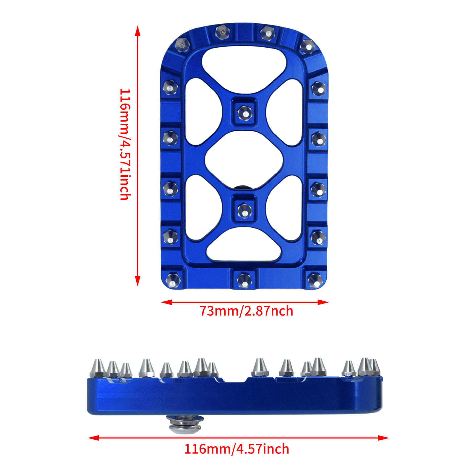 PE012005 Mations Brake Pedal Pad for Harley Size